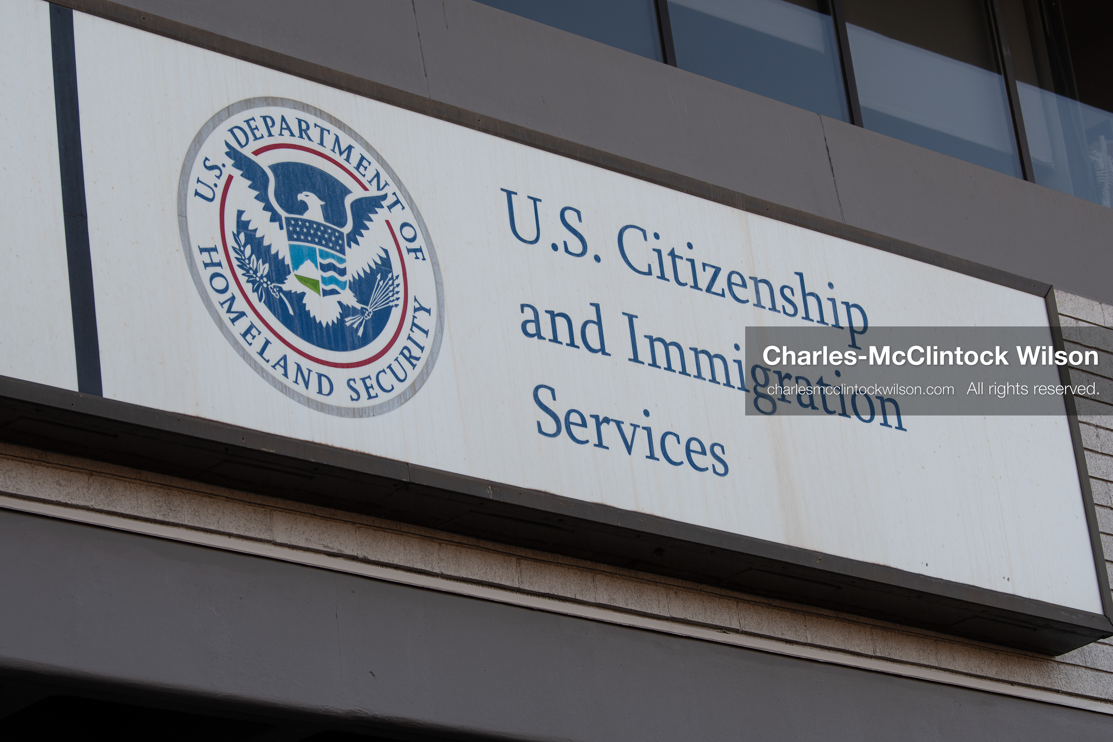 January 30, 2026, Salt Lake City, Utah, USA: A sign for the U.S. Citizenship and Immigration Services Salt Lake City Field Office is seen during an anti‑ICE protest, part of a nationwide response to immigration enforcement policies. (Credit Image: © Charles‑McClintock Wilson/ZUMA Press Wire)