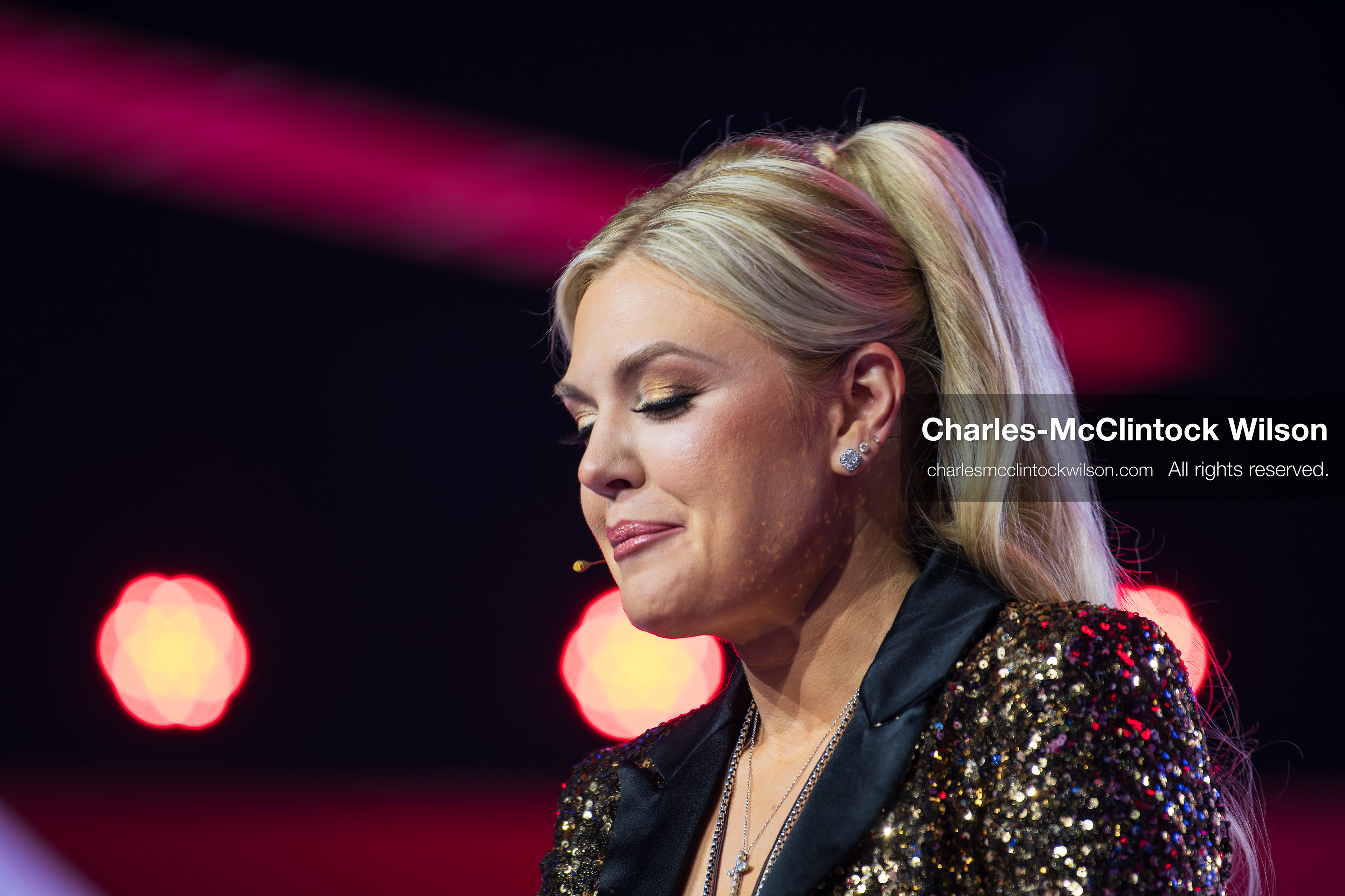 December 18, 2025, Phoenix, Arizona, USA: Mrs. Erika Kirk, CEO of Turning Point USA, speaks during Day One of Turning Point USA’s AmericaFest 2025 at the Phoenix Convention Center in Phoenix, Arizona.   (Credit Image: © Charles‑McClintock Wilson/ZUMA Press Wire)