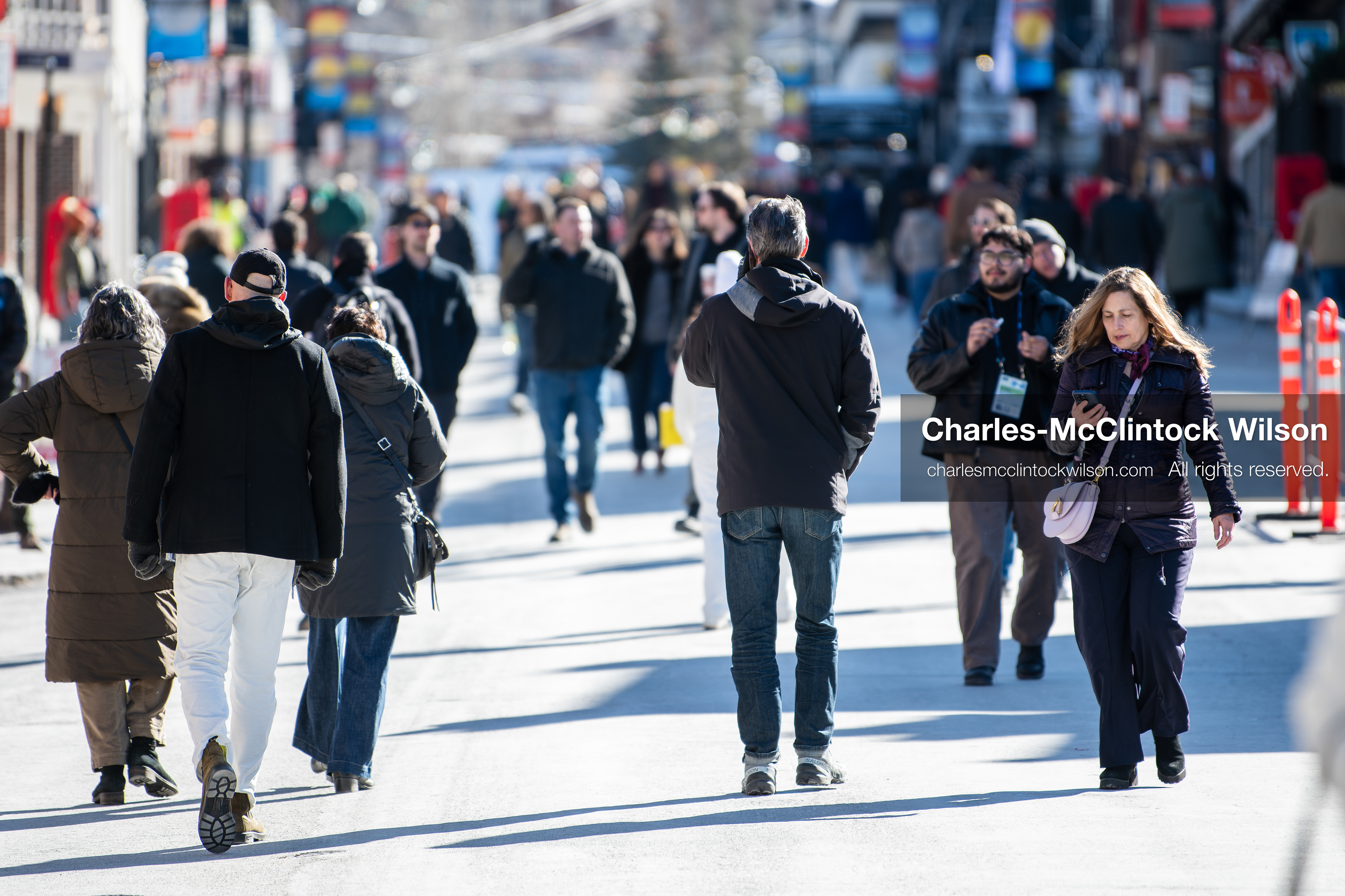  January 26, 2026, Park City, Utah, USA: Pedestrians walk along Main Street during the 2026 Sundance Film Festival in Park City, Utah, on Monday, Jan. 26, 2026. (Credit Image: © Charles McClintock Wilson/ZUMA Press Wire)