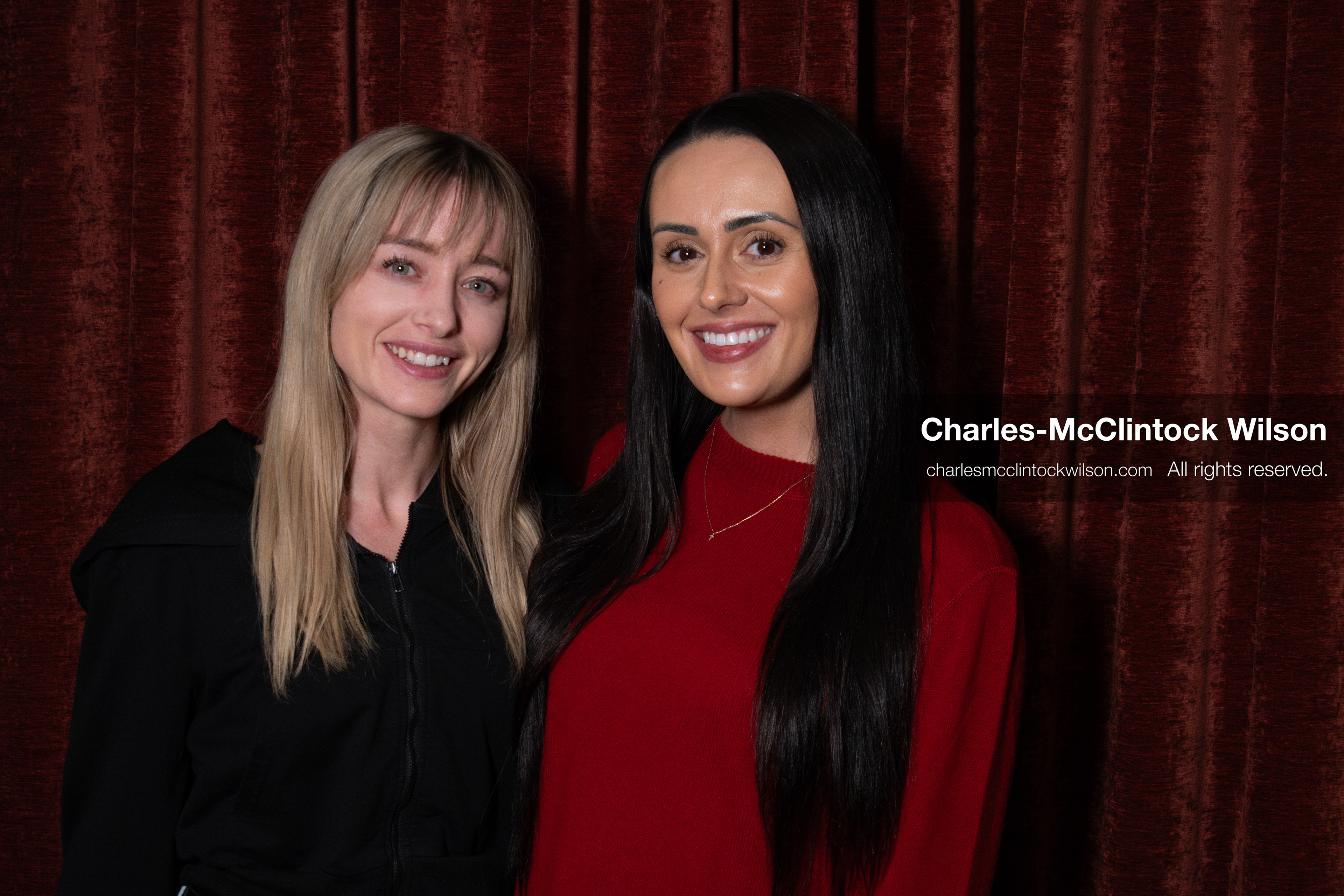November 22, 2025 – Salt Lake City, Utah, USA: Billie Webb and Brandi Siciliani pose for a photo following the recording of an episode of The Brandi & Billie Show. The independently produced podcast is known for its long-form commentary on politics, culture, and major world events. (Credit Image: © Charles‑McClintock Wilson)