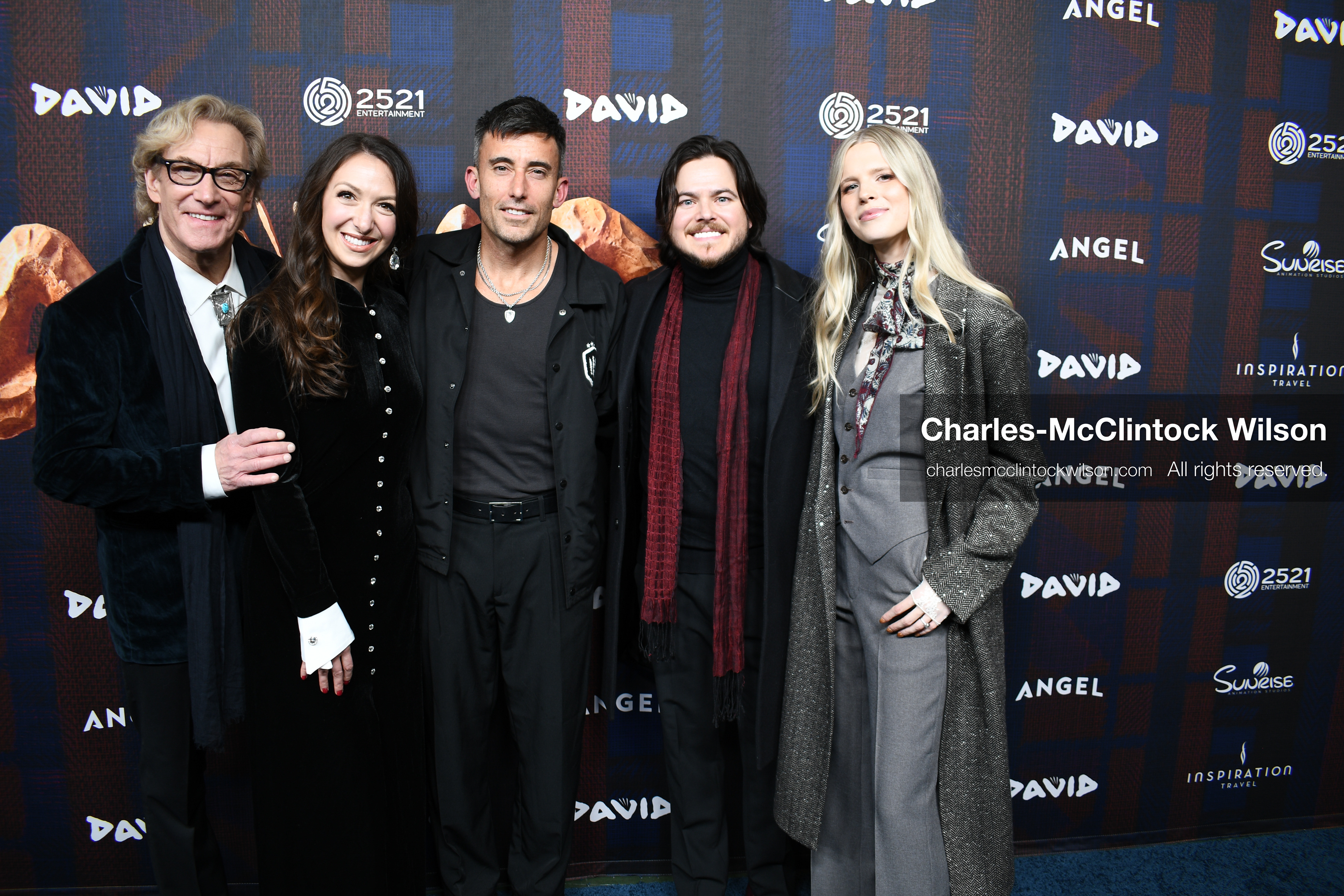 December 8, 2025, Lehi, Utah, USA: Cast and crew attend the world premiere of ''David'' at Megaplex Theatres Thanksgiving Point in Lehi, Utah, USA. (Credit Image: © Charles-McClintock Wilson/ZUMA Press Wire)