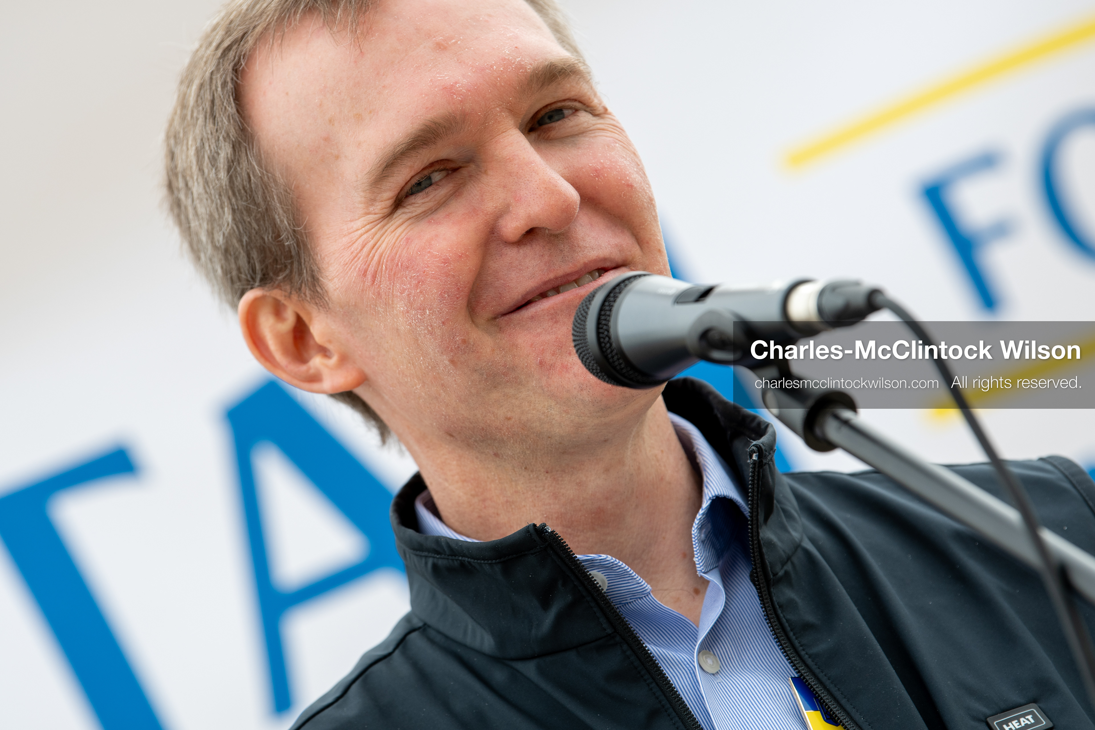 February 28, 2026, Salt Lake City, Utah, USA: Former U.S. Rep BEN MCADAMS, a Democrat from Utah and a 2026 congressional candidate, speaks during the Stand With Ukraine rally at the Utah State Capitol. The event marked the four year anniversary of the full scale Russian invasion of Ukraine and drew community members showing support for Ukrainians and local humanitarian efforts. (Credit Image: © Charles McClintock Wilson/ZUMA Press Wire)