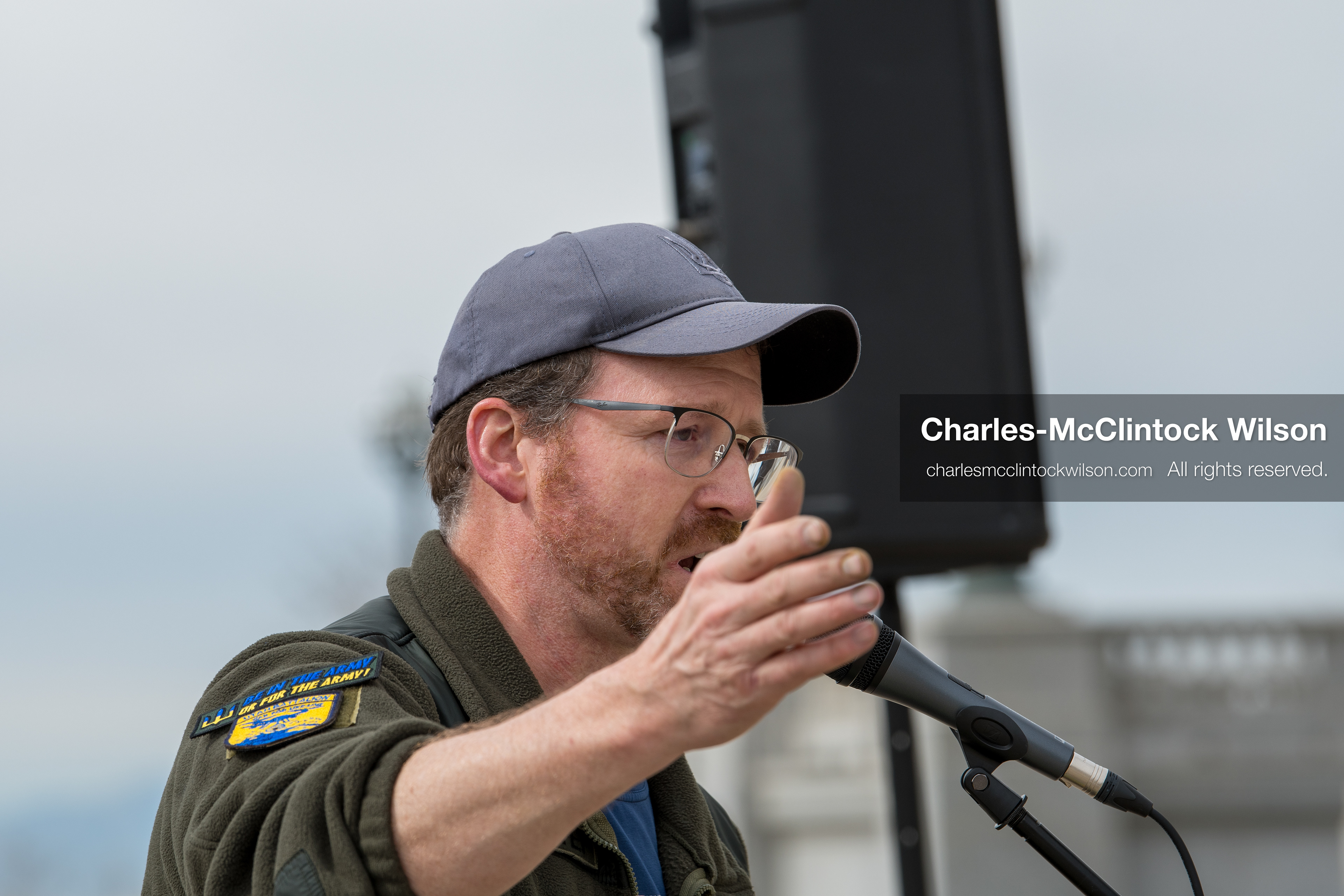 February 28, 2026, Salt Lake City, Utah, USA: NATHANIEL SANDERS, a Salt Lake County Deputy District Attorney and a vocal advocate for Ukraine, speaks during the Stand With Ukraine rally at the Utah State Capitol. The event marked the four year anniversary of the full scale Russian invasion of Ukraine and brought community members together in support of Ukrainians and local humanitarian efforts. (Credit Image: © Charles McClintock Wilson/ZUMA Press Wire)