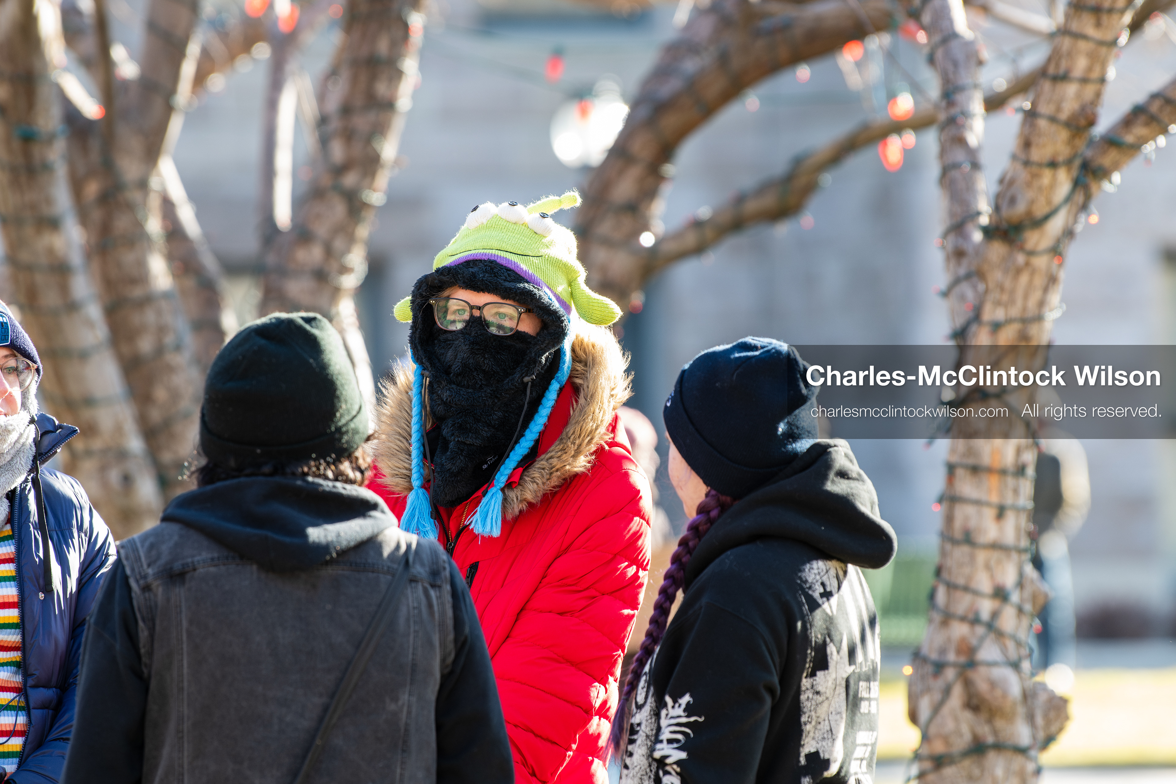 Salt Lake City, Utah, January 10, 2026: A crowd of demonstrators gathers at Washington Square Park during the ICE Out for Good protest, a demonstration against ICE and calling for justice for Renee Nicole Good. (Credit Image: © Charles‑McClintock Wilson/ZUMA Press Wire)