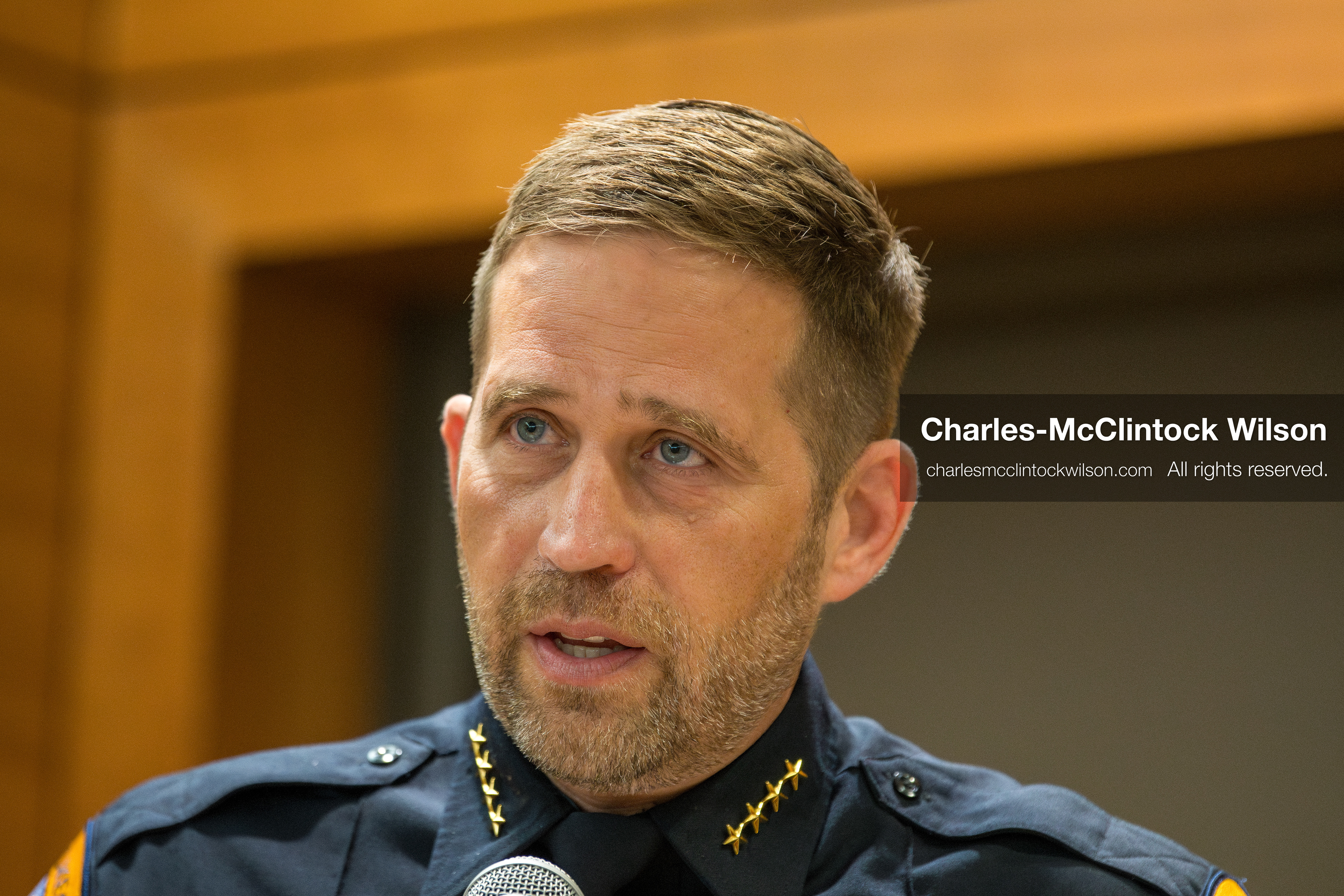 January 8, 2026, Salt Lake City, Utah, USA: Salt Lake City Police Chief BRIAN REDD speaks during a press conference at the Salt Lake City Public Safety Building in Salt Lake City, Utah, on Jan. 8, 2026. Officials provided updates on the investigation into the shooting outside an LDS meetinghouse on Redwood Road the previous night, where 38 year old Sione Vatuvei and 46 year old Vaea Tulikihihifo were killed and six others were wounded during a memorial service. Police said they have solid leads and are reviewing surveillance video and license plate reader data. (Credit Image: © Charles-McClintock Wilson/ZUMA Press Wire)