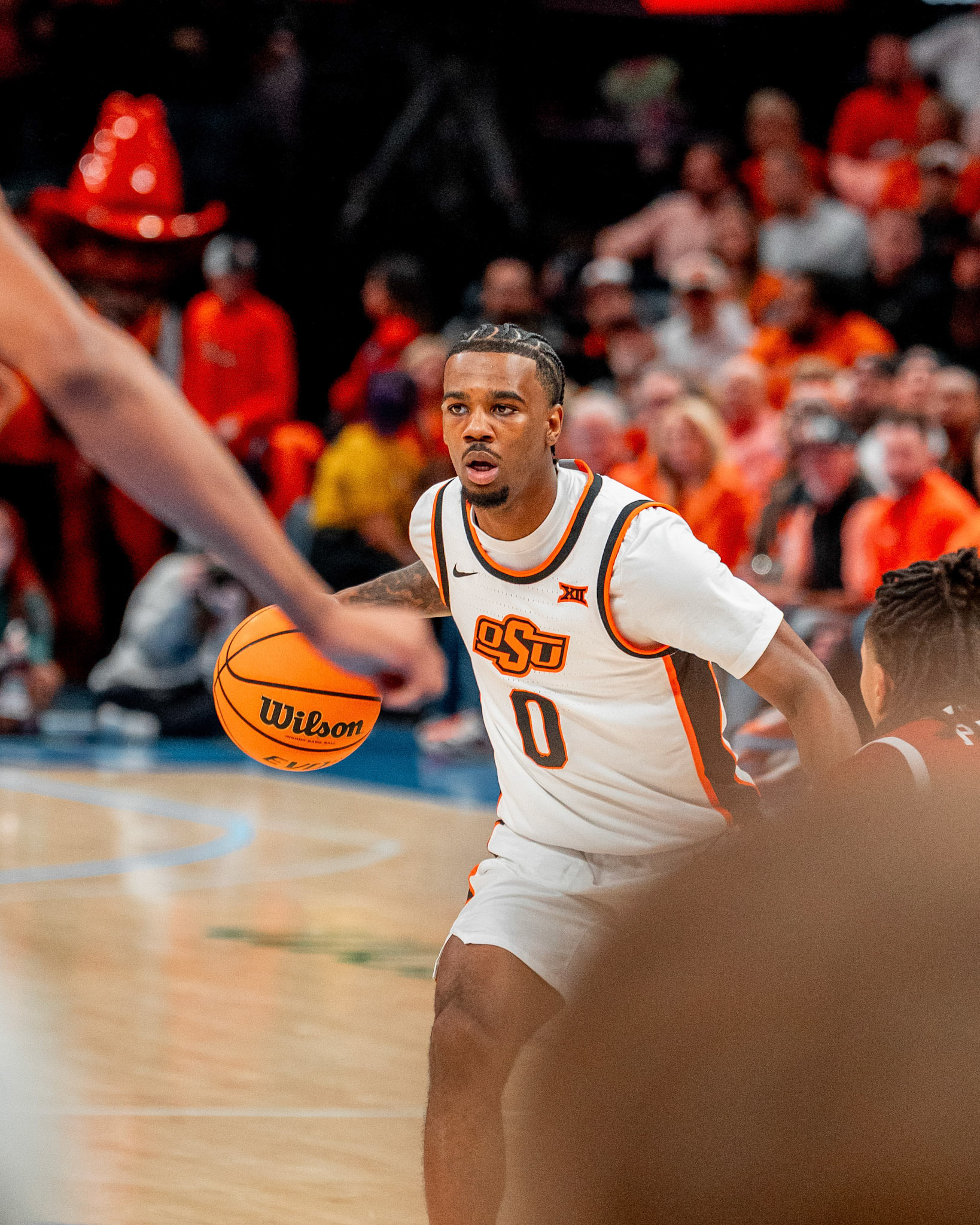 Image Taken at OkState vs Oklahoma, 13, 12, 2025, Paycom Center, Oklahoma City Oklahoma. Carson Skidmore/OSU Athletics