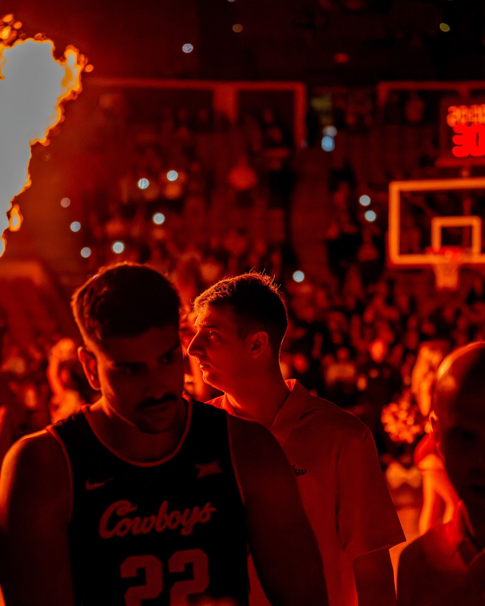 Image Taken at Oklahoma State Mens Basketball at Arizona State University, 10, 02, 2026, Desert Financial Arena, Tempe, Arizona. Carson Skidmore/OSU Athletics