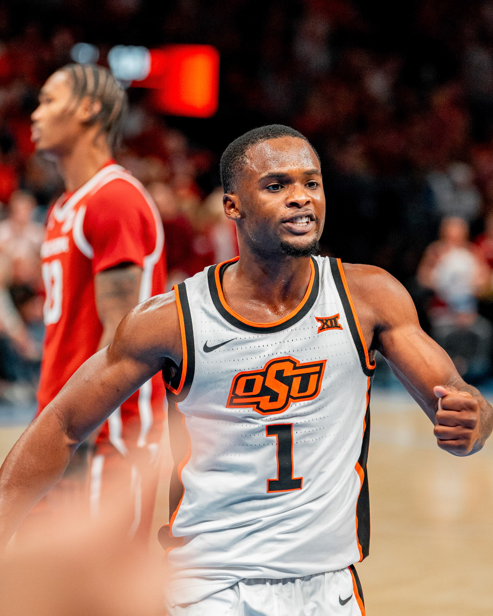 Image Taken at OkState vs Oklahoma, 13, 12, 2025, Paycom Center, Oklahoma City Oklahoma. Carson Skidmore/OSU Athletics
