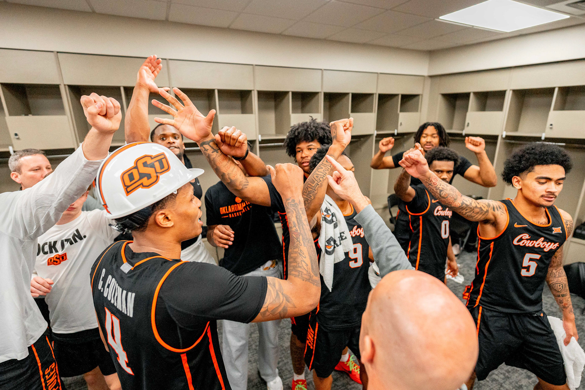 Image Taken at 2026 Phillips 66 Big 12 Men's Basketball Tournament, 11, 03, 2026, T-Mobile Center, Kansas City Missouri. Carson Skidmore/OSU Athletics