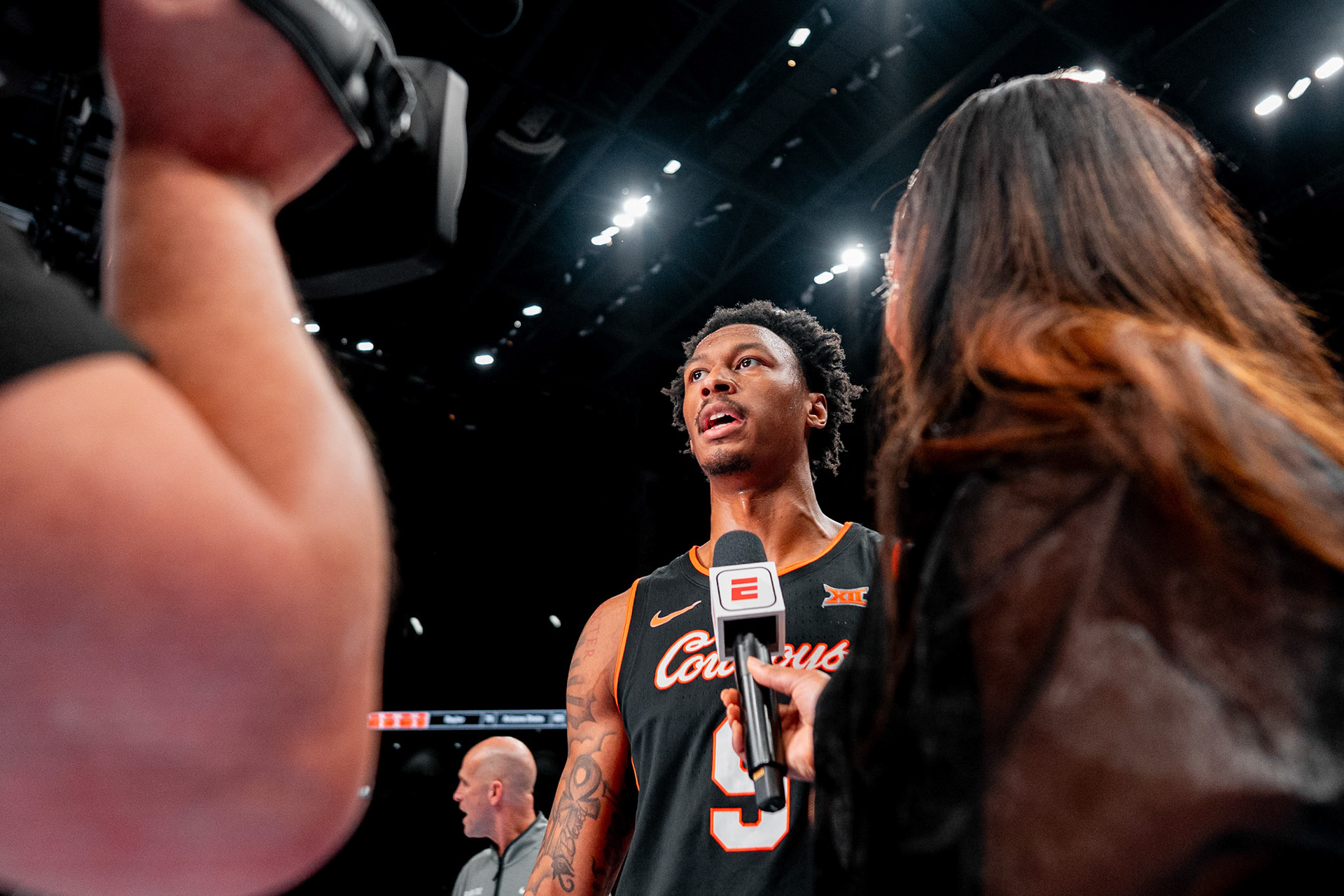 Image Taken at 2026 Phillips 66 Big 12 Men's Basketball Tournament, 11, 03, 2026, T-Mobile Center, Kansas City Missouri. Carson Skidmore/OSU Athletics