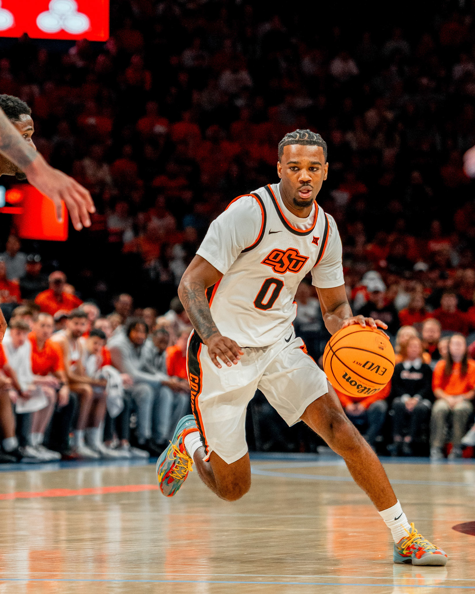 Image Taken at OkState vs Oklahoma, 13, 12, 2025, Paycom Center, Oklahoma City Oklahoma. Carson Skidmore/OSU Athletics