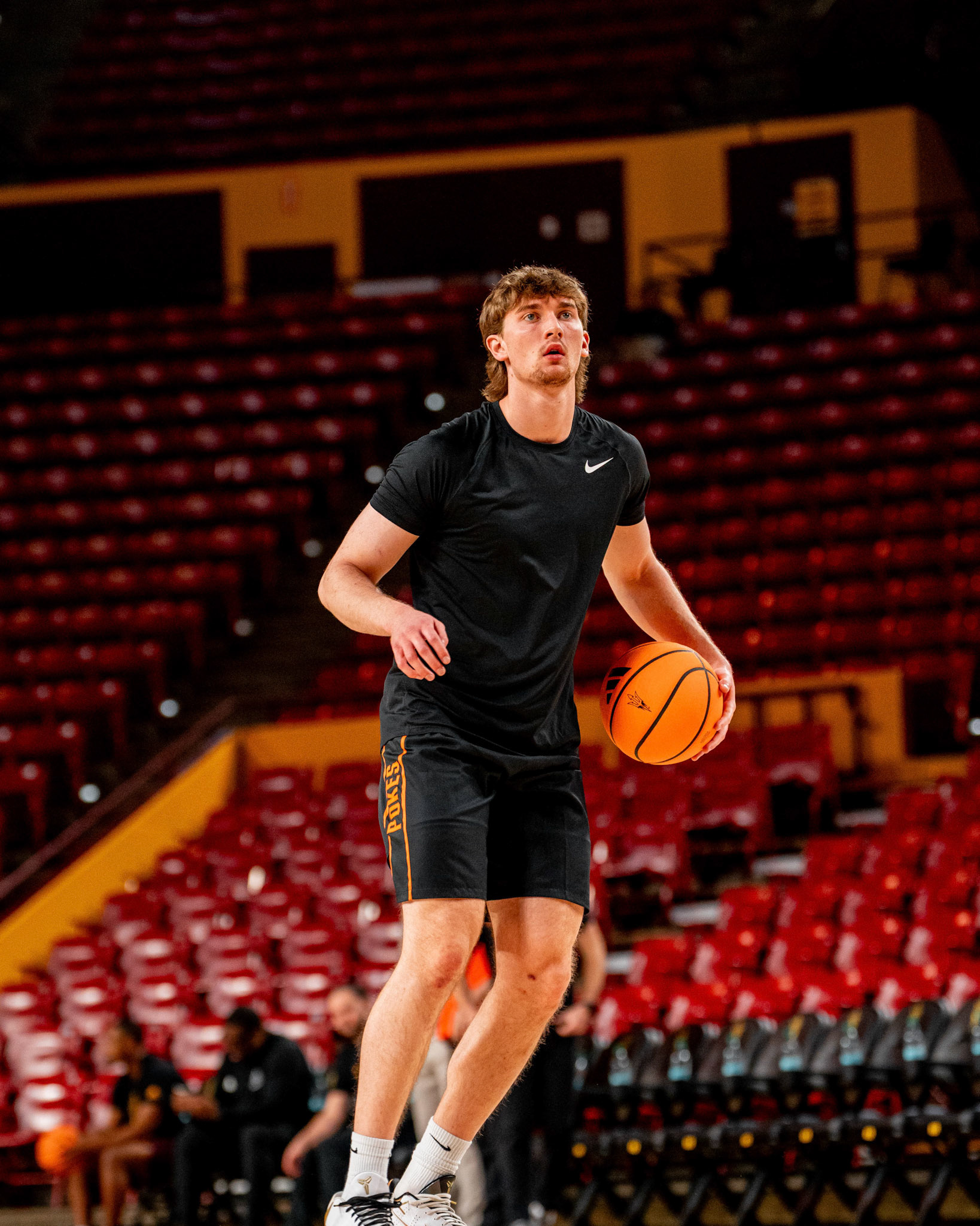 Image Taken at Oklahoma State Mens Basketball at Arizona State University, 10, 02, 2026, Desert Financial Arena, Tempe, Arizona. Carson Skidmore/OSU Athletics