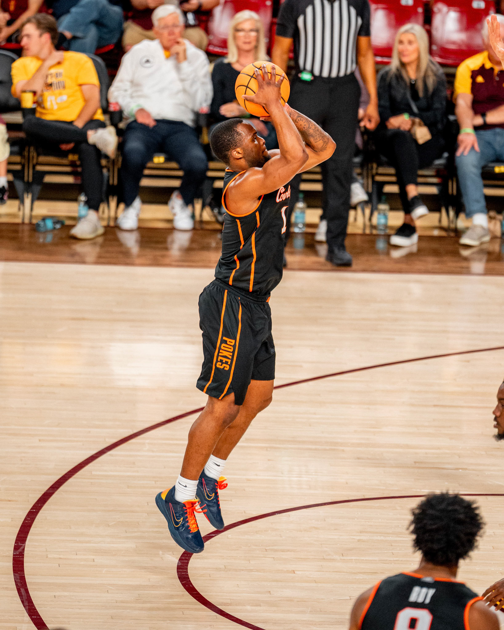Image Taken at Oklahoma State Mens Basketball at Arizona State University, 10, 02, 2026, Desert Financial Arena, Tempe, Arizona. Carson Skidmore/OSU Athletics