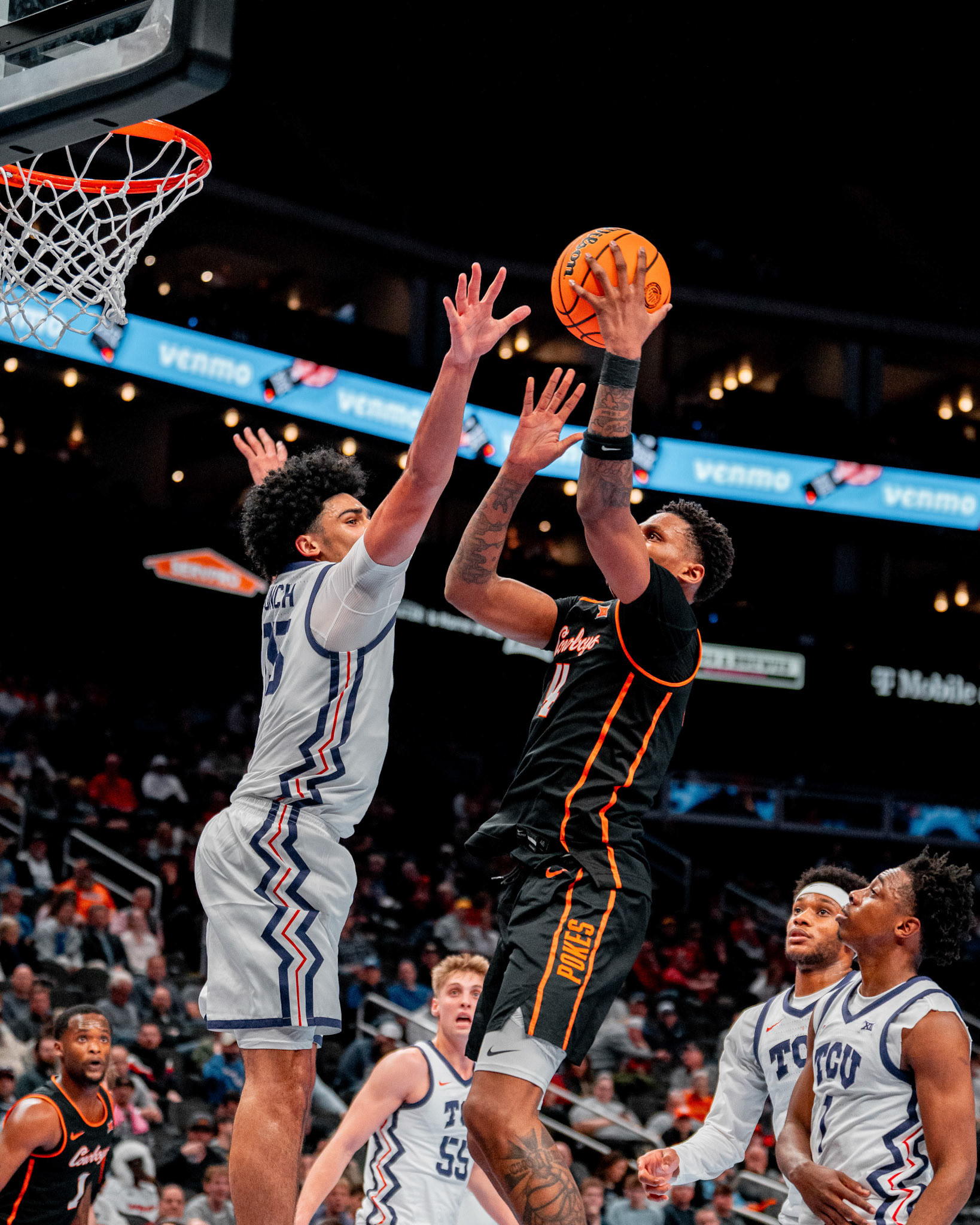 Image Taken at MBB vs TCU (Big 12 Tournamentt, 12, 03, 2026, T-Mobile Center, Kansas City Missouri. Carson Skidmore/OSU Athletics
