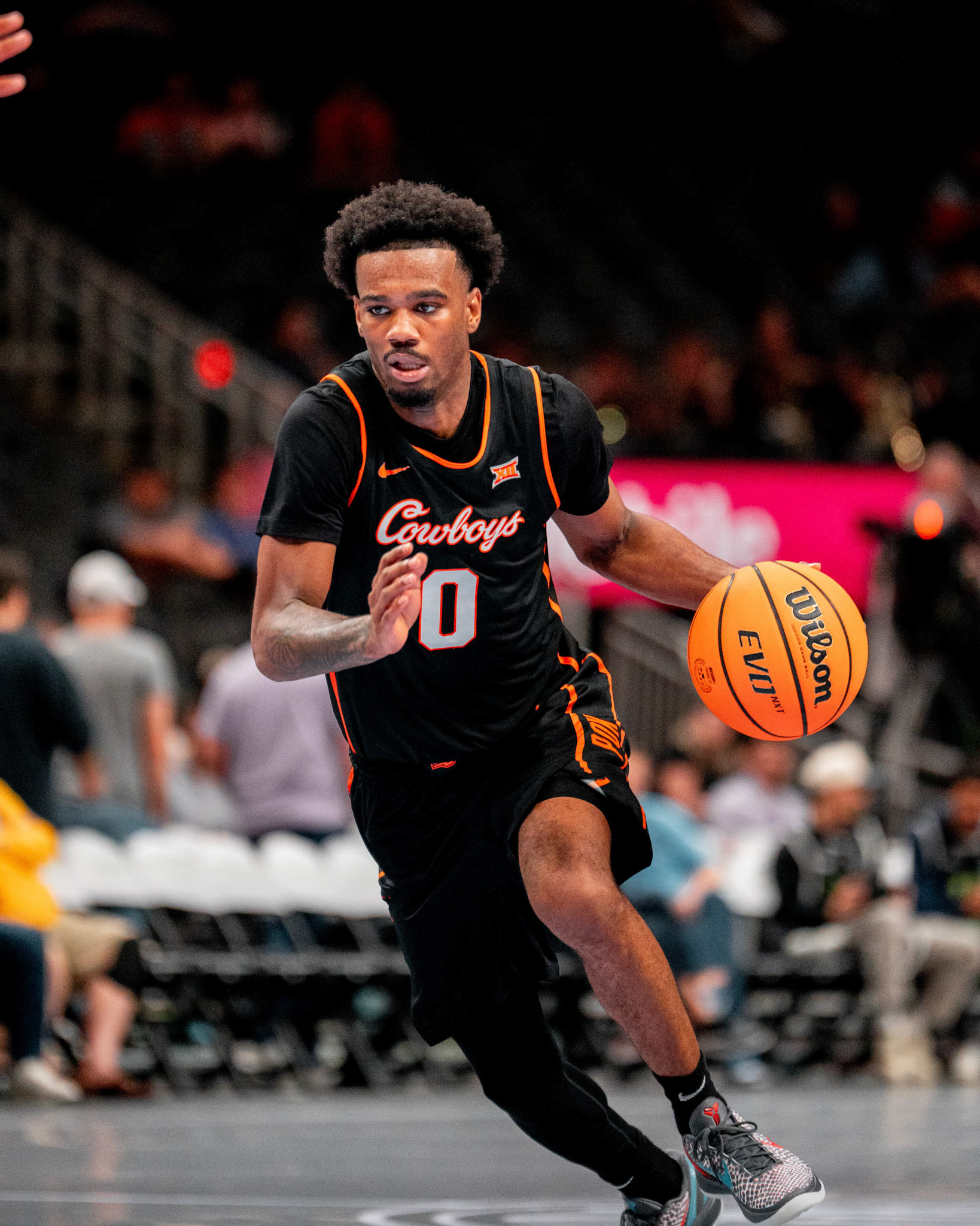 Image Taken at 2026 Phillips 66 Big 12 Men's Basketball Tournament, 11, 03, 2026, T-Mobile Center, Kansas City Missouri. Carson Skidmore/OSU Athletics