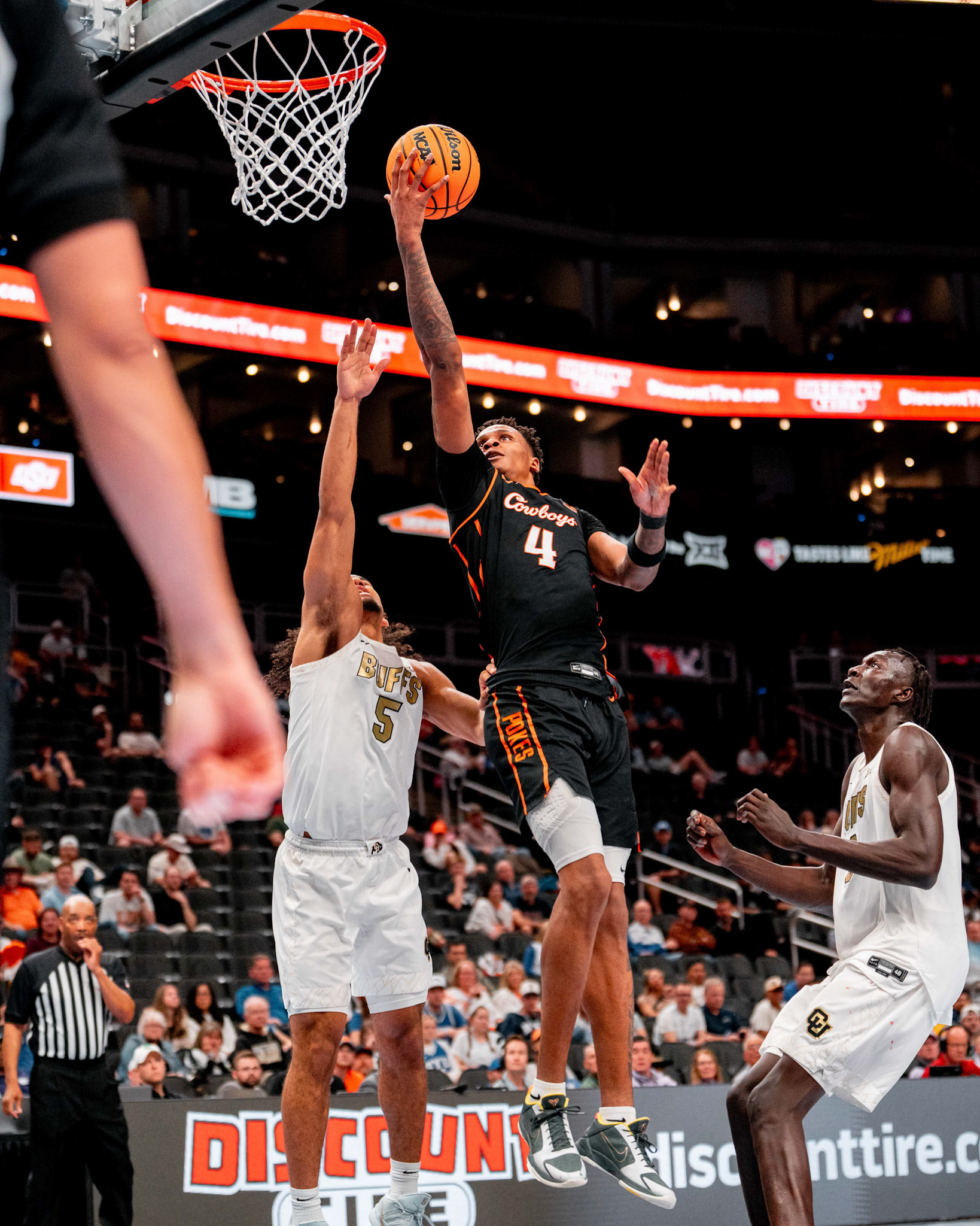 Image Taken at 2026 Phillips 66 Big 12 Men's Basketball Tournament, 11, 03, 2026, T-Mobile Center, Kansas City Missouri. Carson Skidmore/OSU Athletics