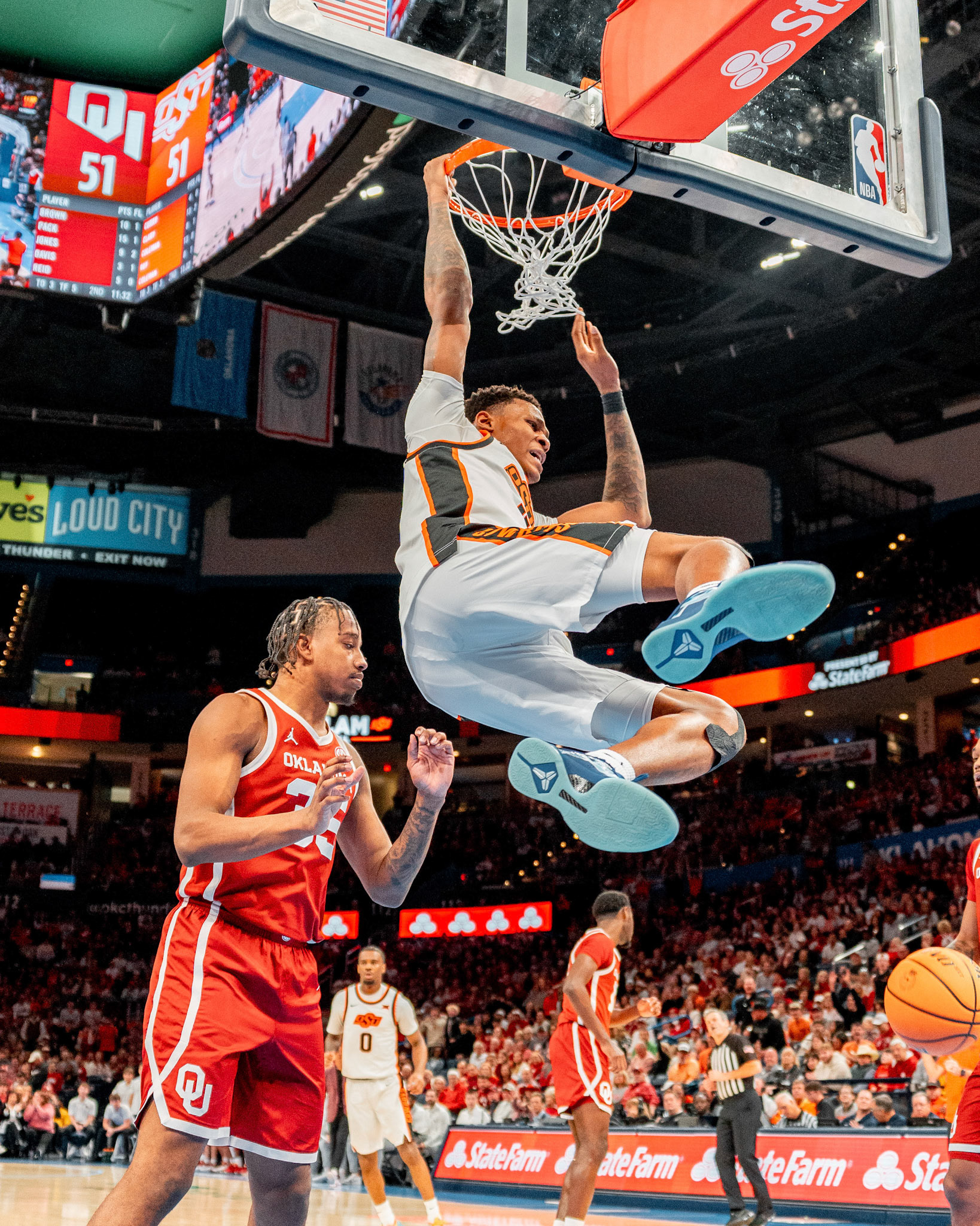 Image Taken at OkState vs Oklahoma, 13, 12, 2025, Paycom Center, Oklahoma City Oklahoma. Carson Skidmore/OSU Athletics