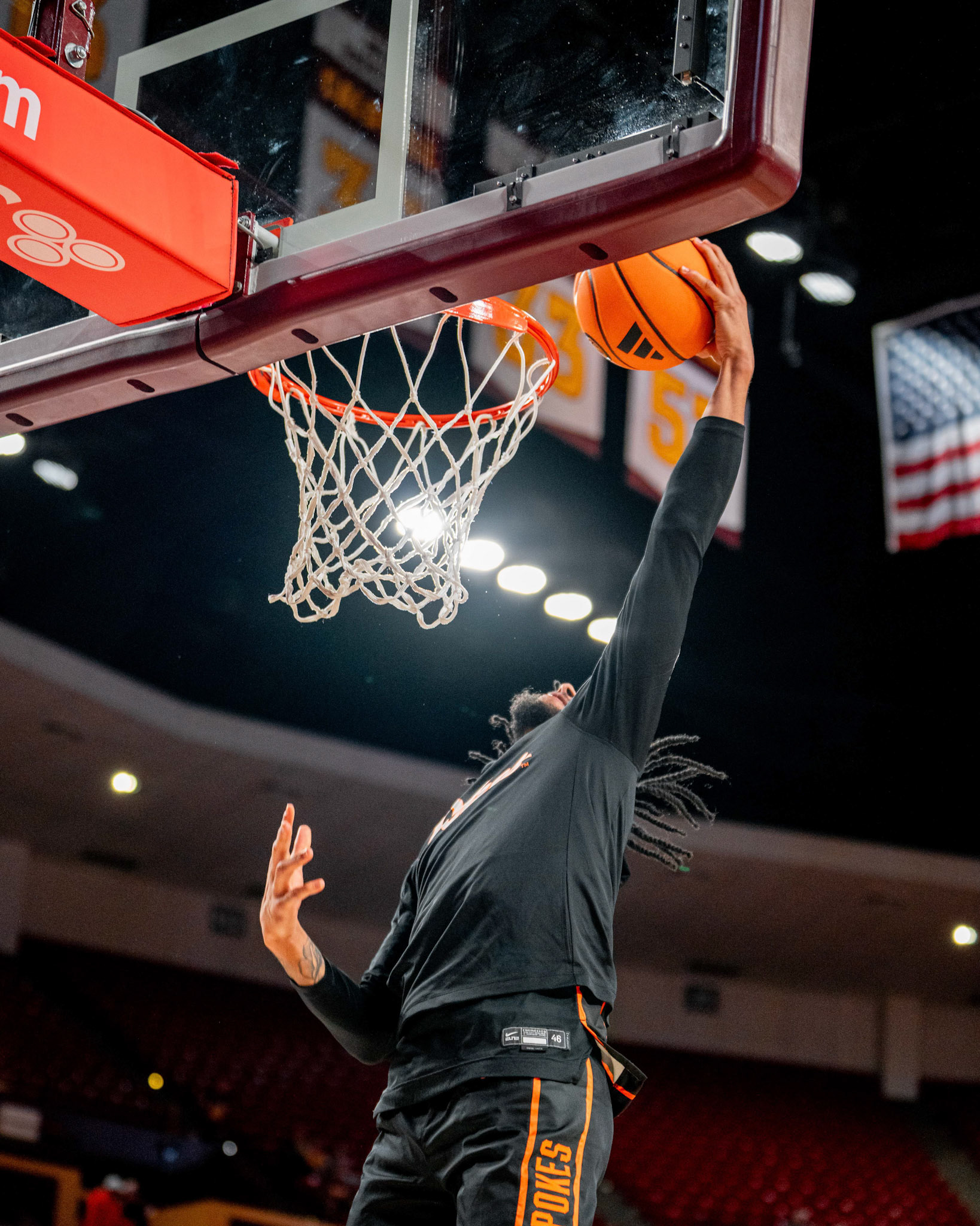 Image Taken at Oklahoma State Mens Basketball at Arizona State University, 10, 02, 2026, Desert Financial Arena, Tempe, Arizona. Carson Skidmore/OSU Athletics
