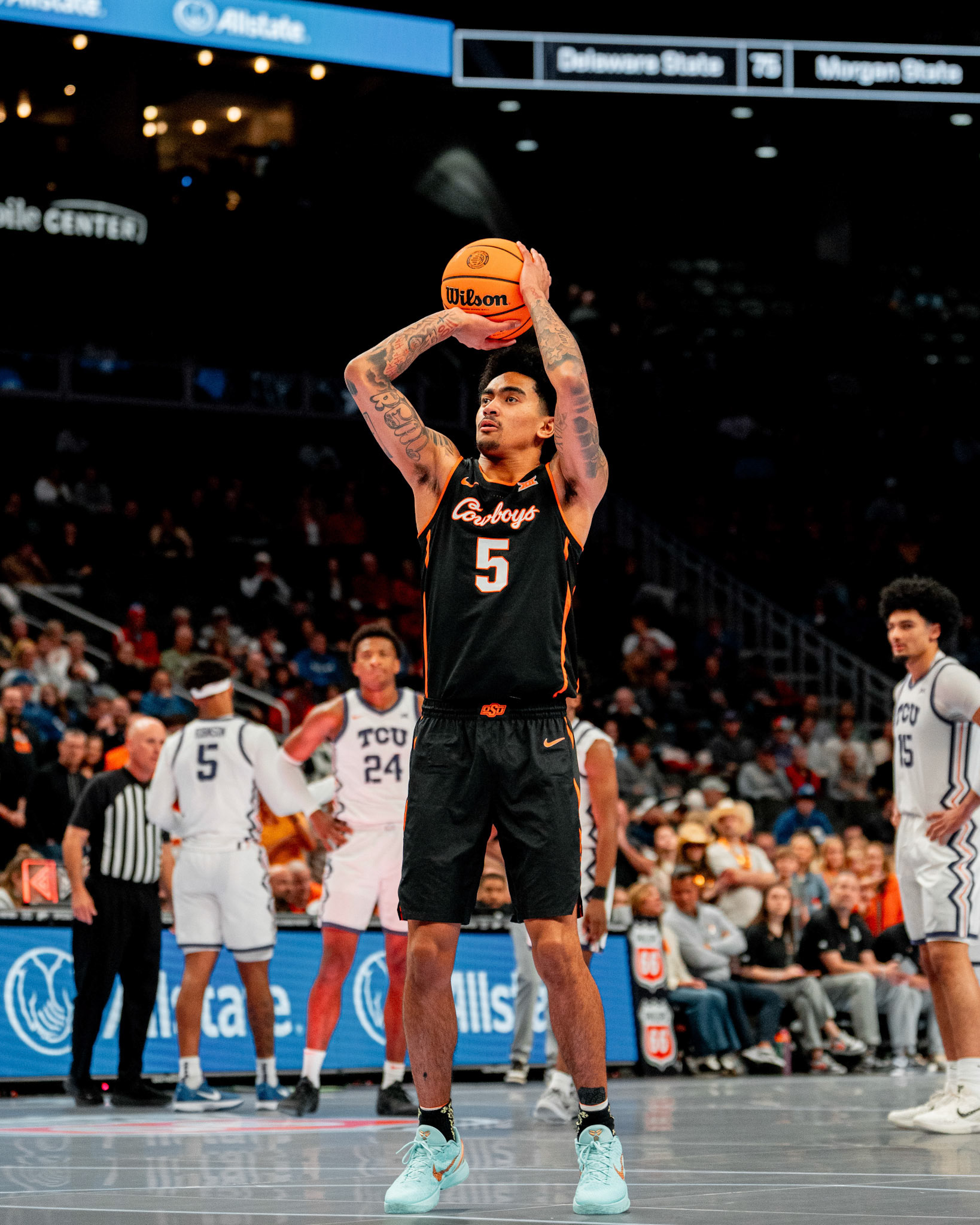 Image Taken at MBB vs TCU (Big 12 Tournamentt, 12, 03, 2026, T-Mobile Center, Kansas City Missouri. Carson Skidmore/OSU Athletics