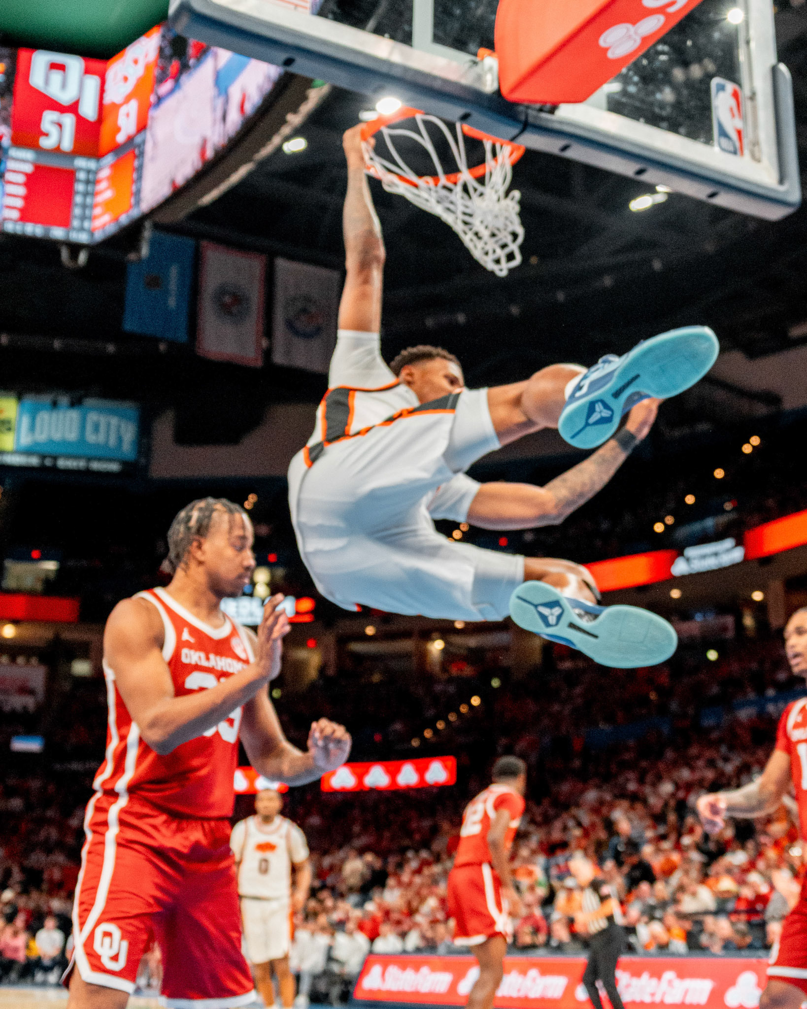 Image Taken at OkState vs Oklahoma, 13, 12, 2025, Paycom Center, Oklahoma City Oklahoma. Carson Skidmore/OSU Athletics