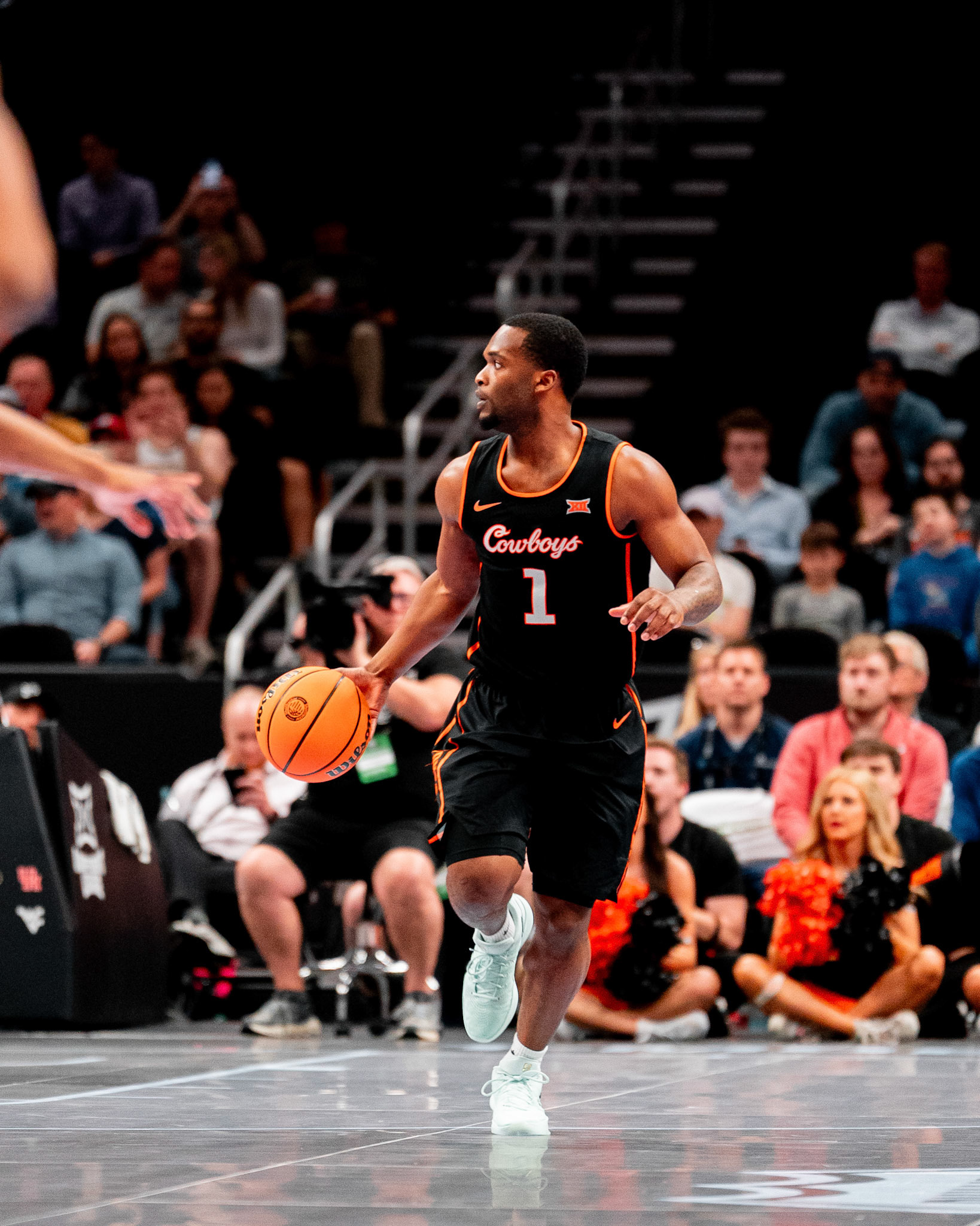 Image Taken at 2026 Phillips 66 Big 12 Men's Basketball Tournament, 11, 03, 2026, T-Mobile Center, Kansas City Missouri. Carson Skidmore/OSU Athletics