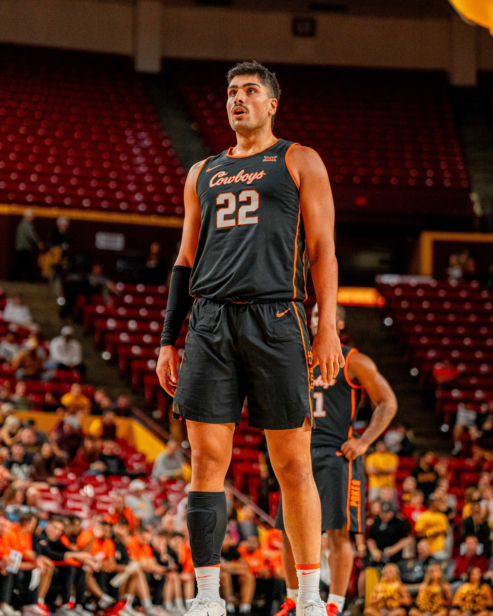 Image Taken at Oklahoma State Mens Basketball at Arizona State University, 10, 02, 2026, Desert Financial Arena, Tempe, Arizona. Carson Skidmore/OSU Athletics