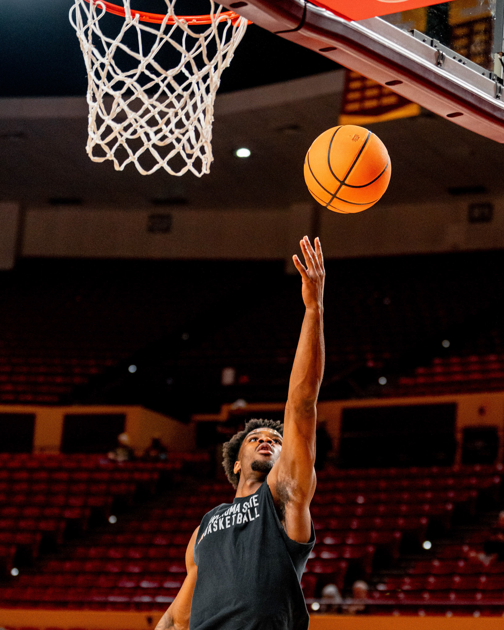 Image Taken at Oklahoma State Mens Basketball at Arizona State University, 10, 02, 2026, Desert Financial Arena, Tempe, Arizona. Carson Skidmore/OSU Athletics