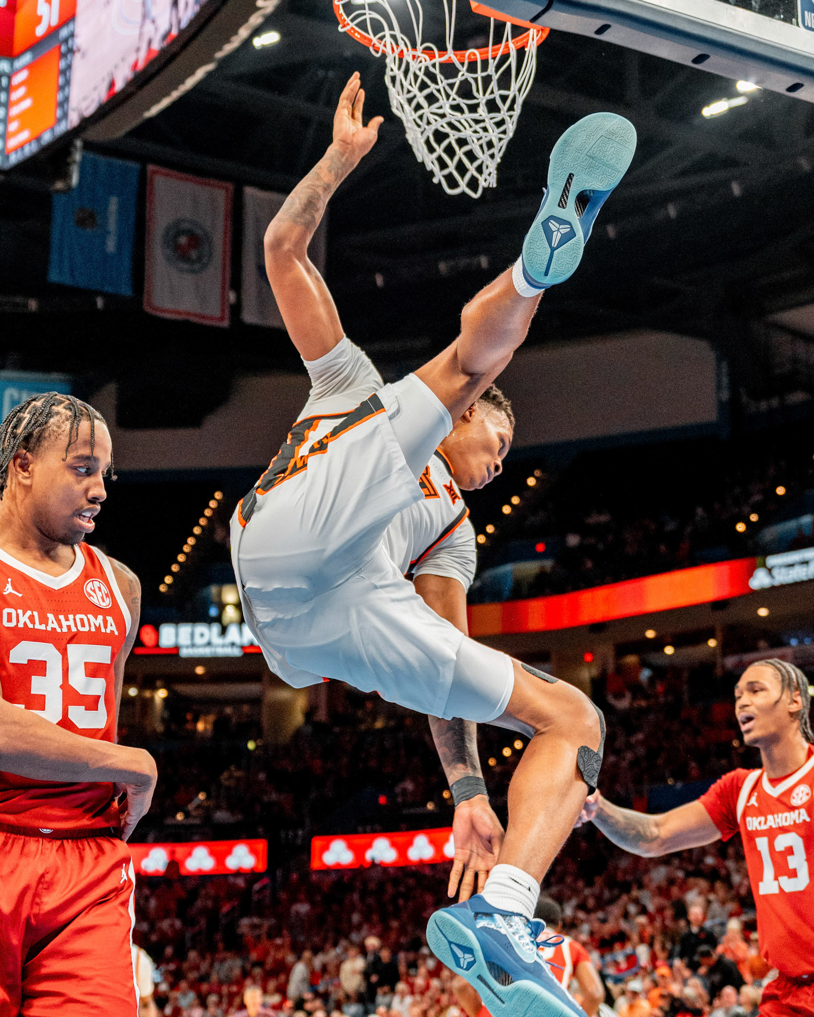 Image Taken at OkState vs Oklahoma, 13, 12, 2025, Paycom Center, Oklahoma City Oklahoma. Carson Skidmore/OSU Athletics