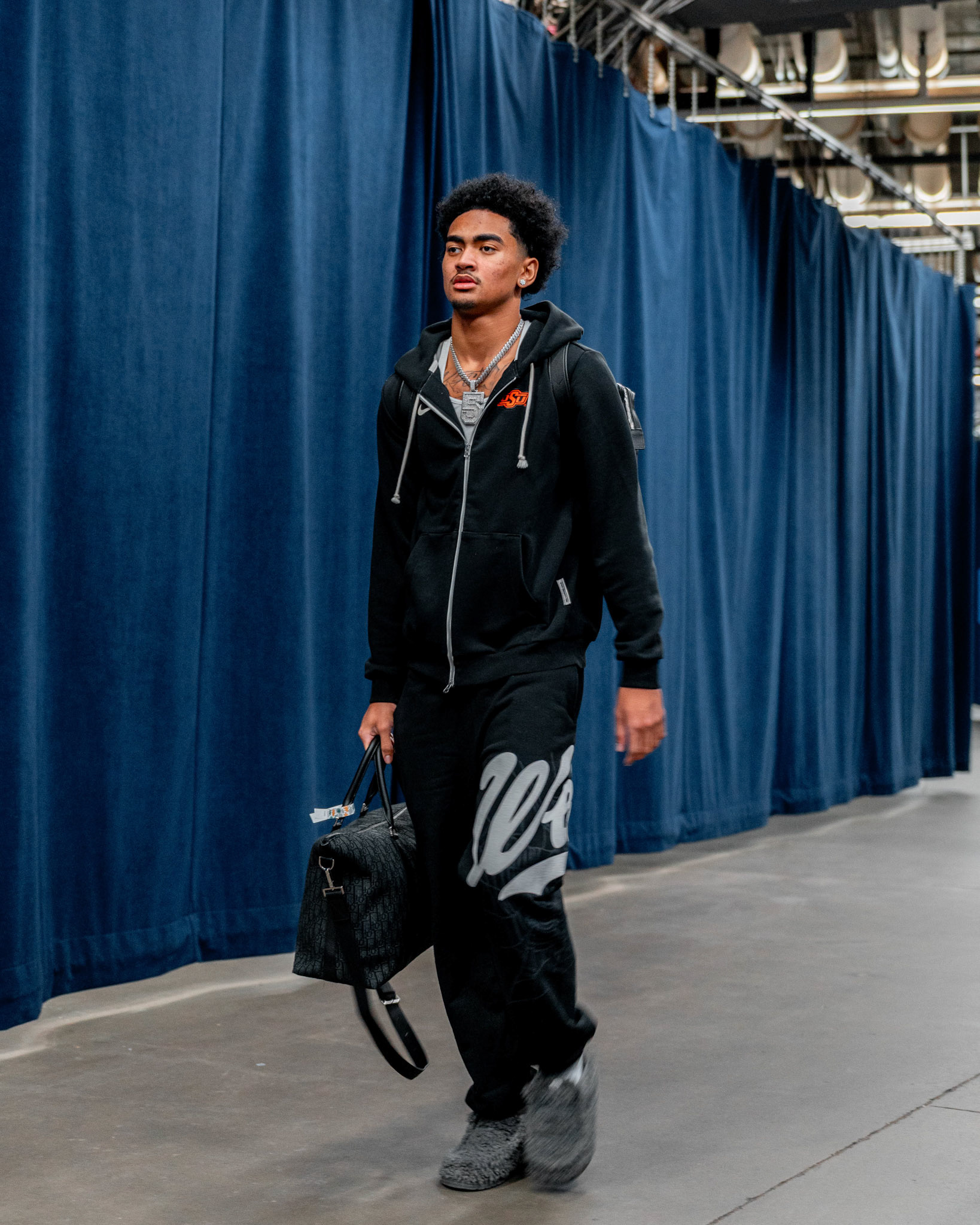 Image Taken at OkState vs Oklahoma, 13, 12, 2025, Paycom Center, Oklahoma City Oklahoma. Carson Skidmore/OSU Athletics