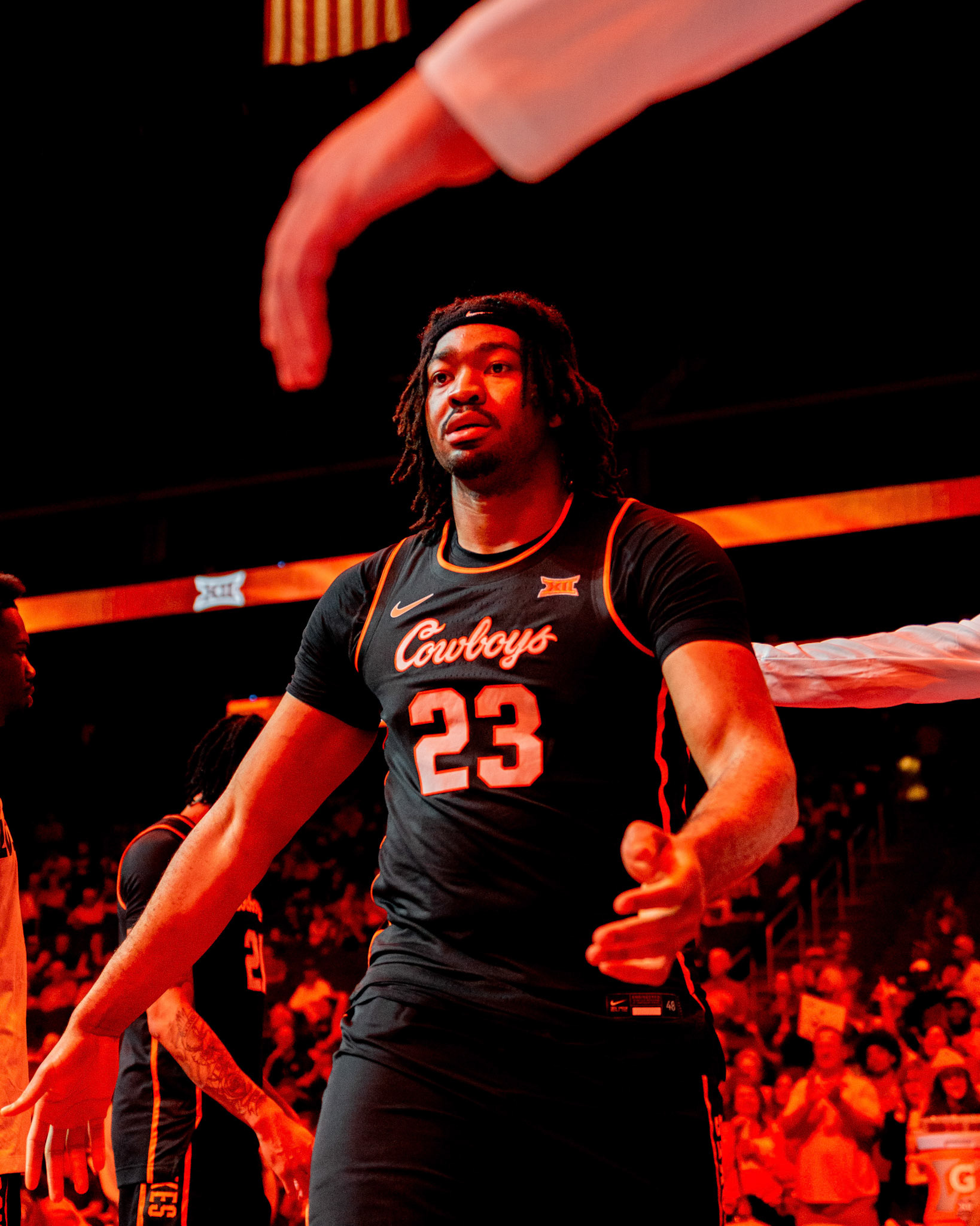 Image Taken at 2026 Phillips 66 Big 12 Men's Basketball Tournament, 11, 03, 2026, T-Mobile Center, Kansas City Missouri. Carson Skidmore/OSU Athletics