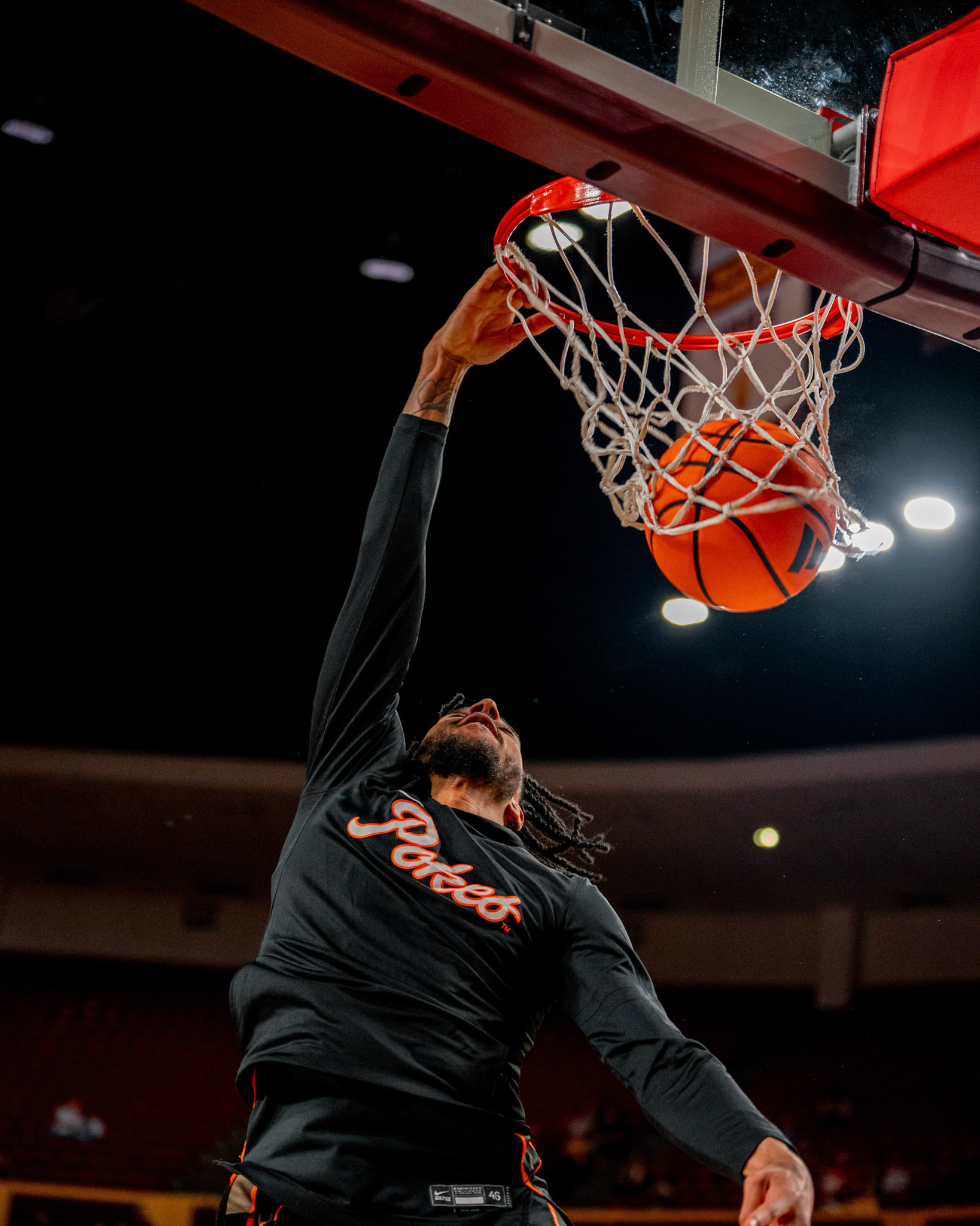 Image Taken at Oklahoma State Mens Basketball at Arizona State University, 10, 02, 2026, Desert Financial Arena, Tempe, Arizona. Carson Skidmore/OSU Athletics