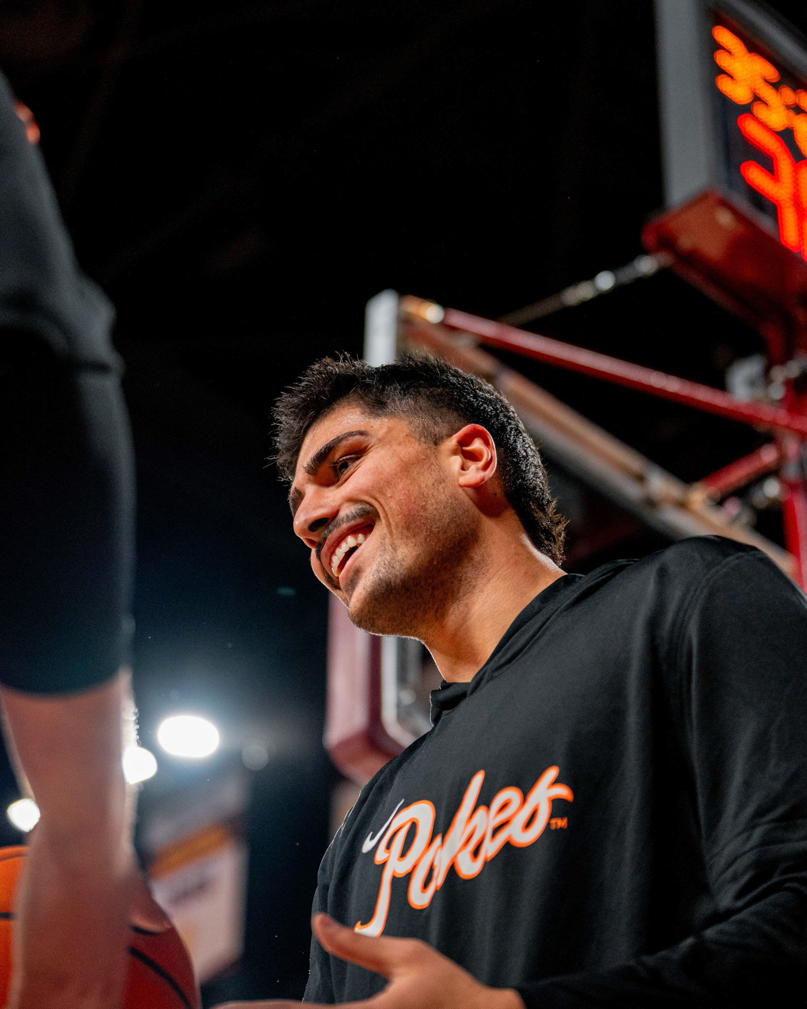 Image Taken at Oklahoma State Mens Basketball at Arizona State University, 10, 02, 2026, Desert Financial Arena, Tempe, Arizona. Carson Skidmore/OSU Athletics
