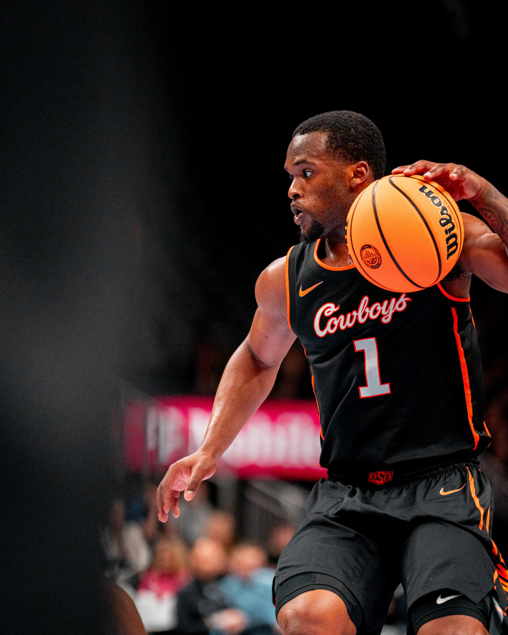 Image Taken at 2026 Phillips 66 Big 12 Men's Basketball Tournament, 11, 03, 2026, T-Mobile Center, Kansas City Missouri. Carson Skidmore/OSU Athletics