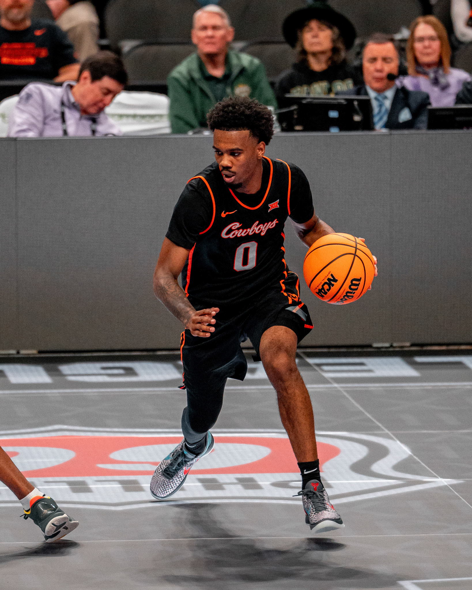 Image Taken at 2026 Phillips 66 Big 12 Men's Basketball Tournament, 11, 03, 2026, T-Mobile Center, Kansas City Missouri. Carson Skidmore/OSU Athletics