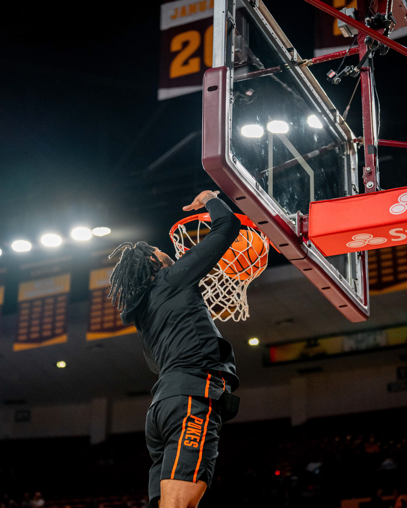 Image Taken at Oklahoma State Mens Basketball at Arizona State University, 10, 02, 2026, Desert Financial Arena, Tempe, Arizona. Carson Skidmore/OSU Athletics