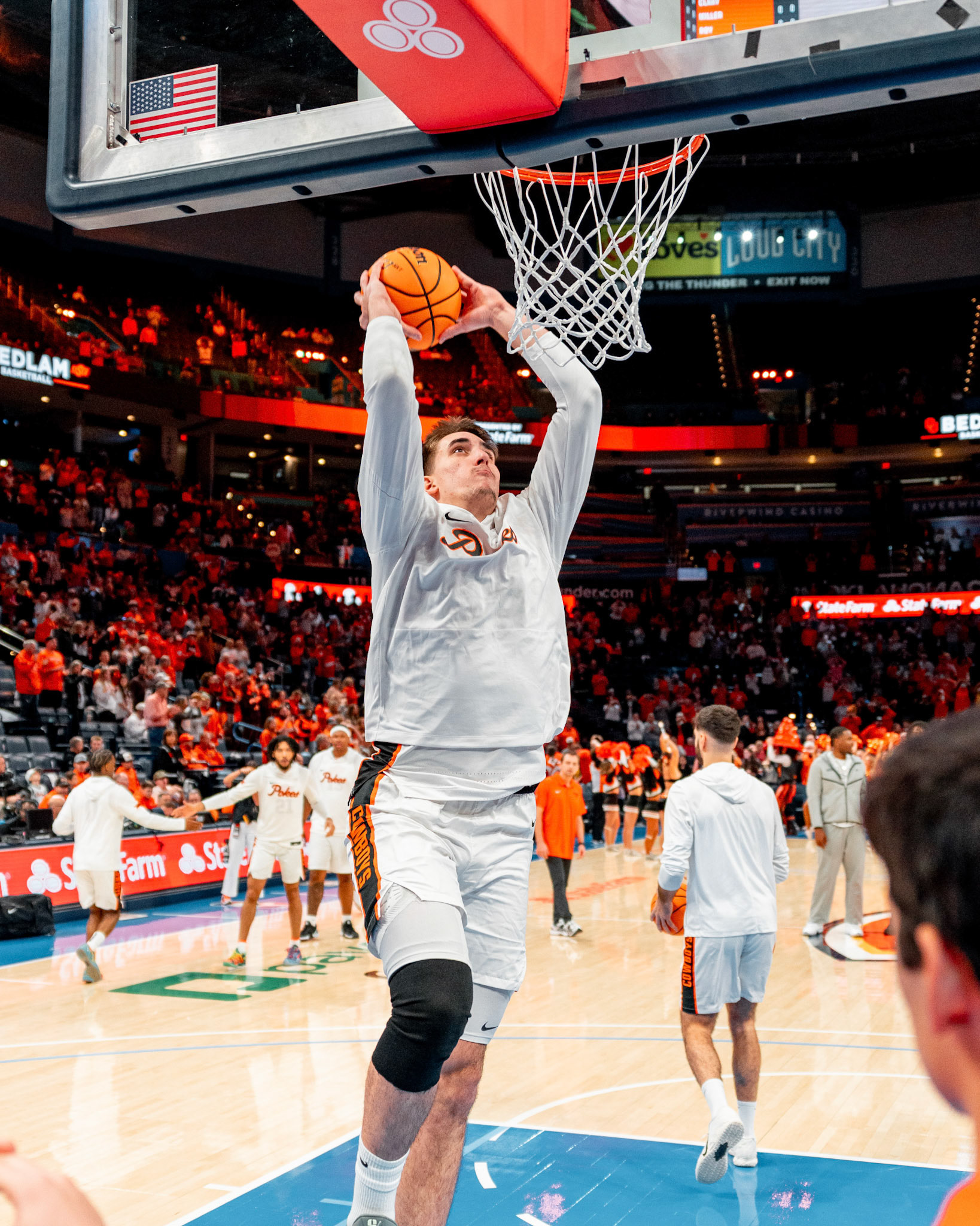 Image Taken at OkState vs Oklahoma, 13, 12, 2025, Paycom Center, Oklahoma City Oklahoma. Carson Skidmore/OSU Athletics