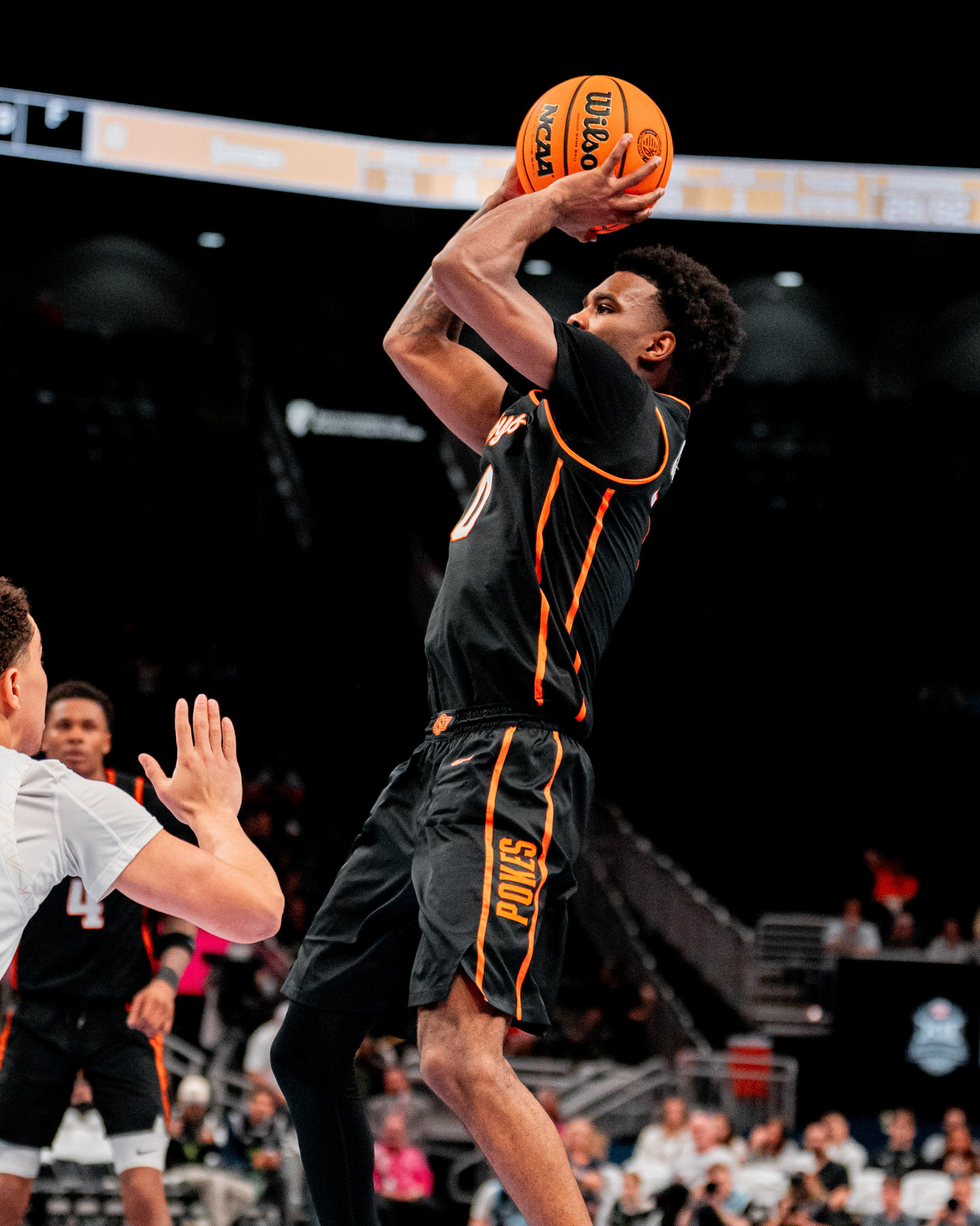 Image Taken at 2026 Phillips 66 Big 12 Men's Basketball Tournament, 11, 03, 2026, T-Mobile Center, Kansas City Missouri. Carson Skidmore/OSU Athletics