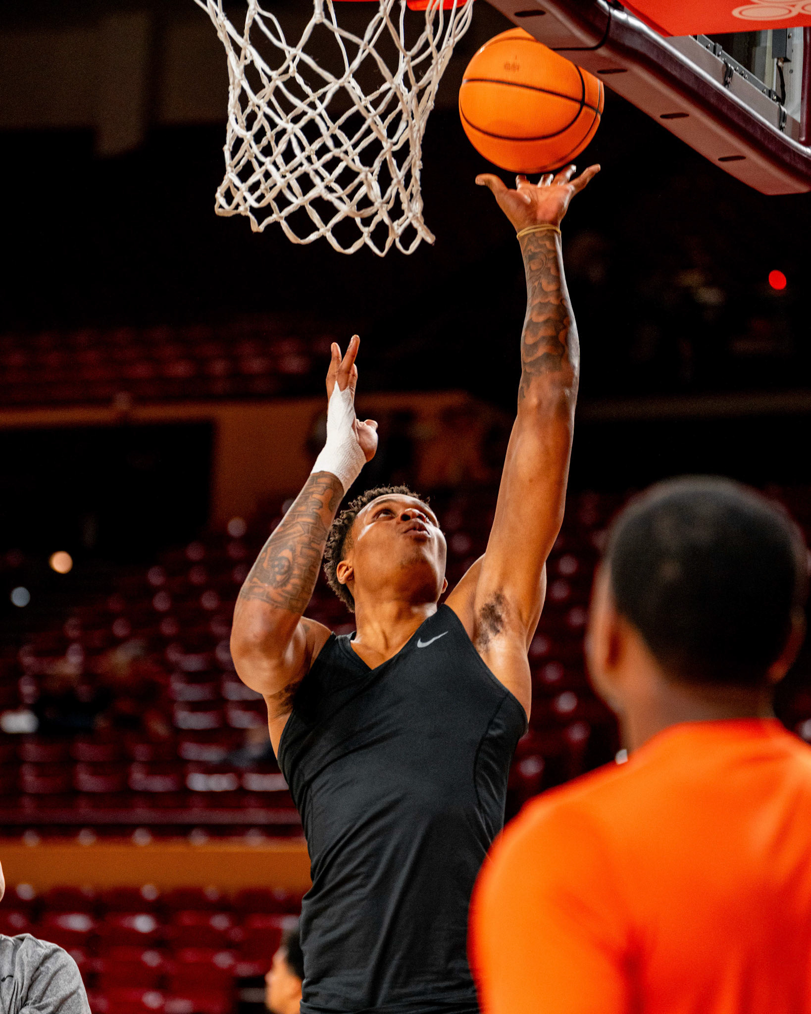 Image Taken at Oklahoma State Mens Basketball at Arizona State University, 10, 02, 2026, Desert Financial Arena, Tempe, Arizona. Carson Skidmore/OSU Athletics