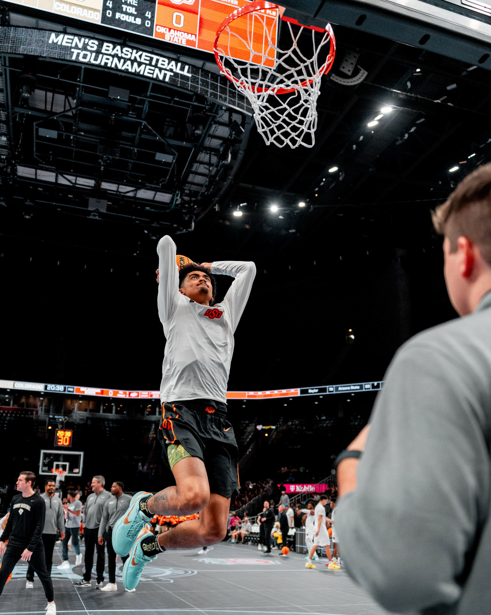 Image Taken at 2026 Phillips 66 Big 12 Men's Basketball Tournament, 11, 03, 2026, T-Mobile Center, Kansas City Missouri. Carson Skidmore/OSU Athletics