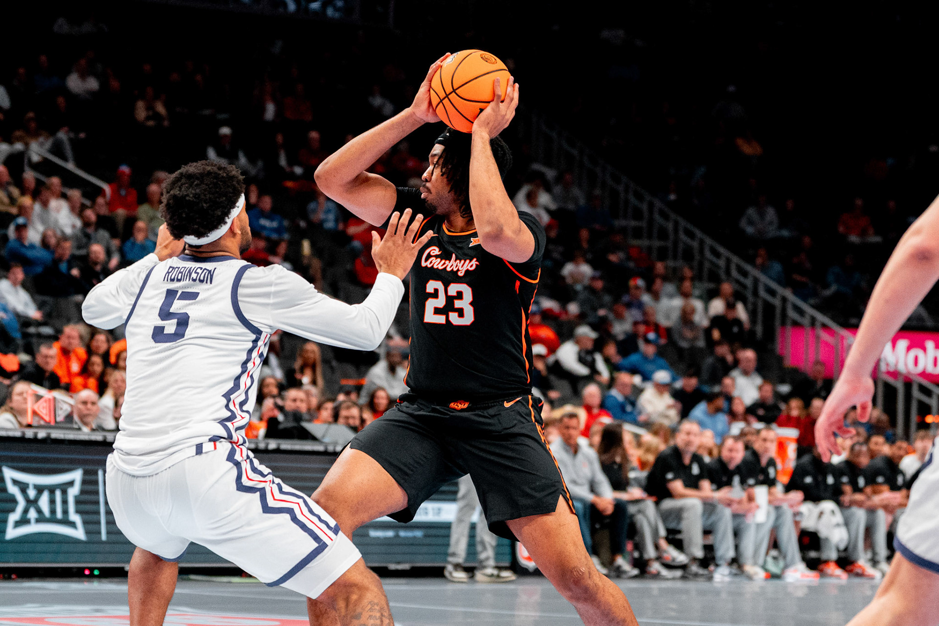 Image Taken at MBB vs TCU (Big 12 Tournamentt, 12, 03, 2026, T-Mobile Center, Kansas City Missouri. Carson Skidmore/OSU Athletics