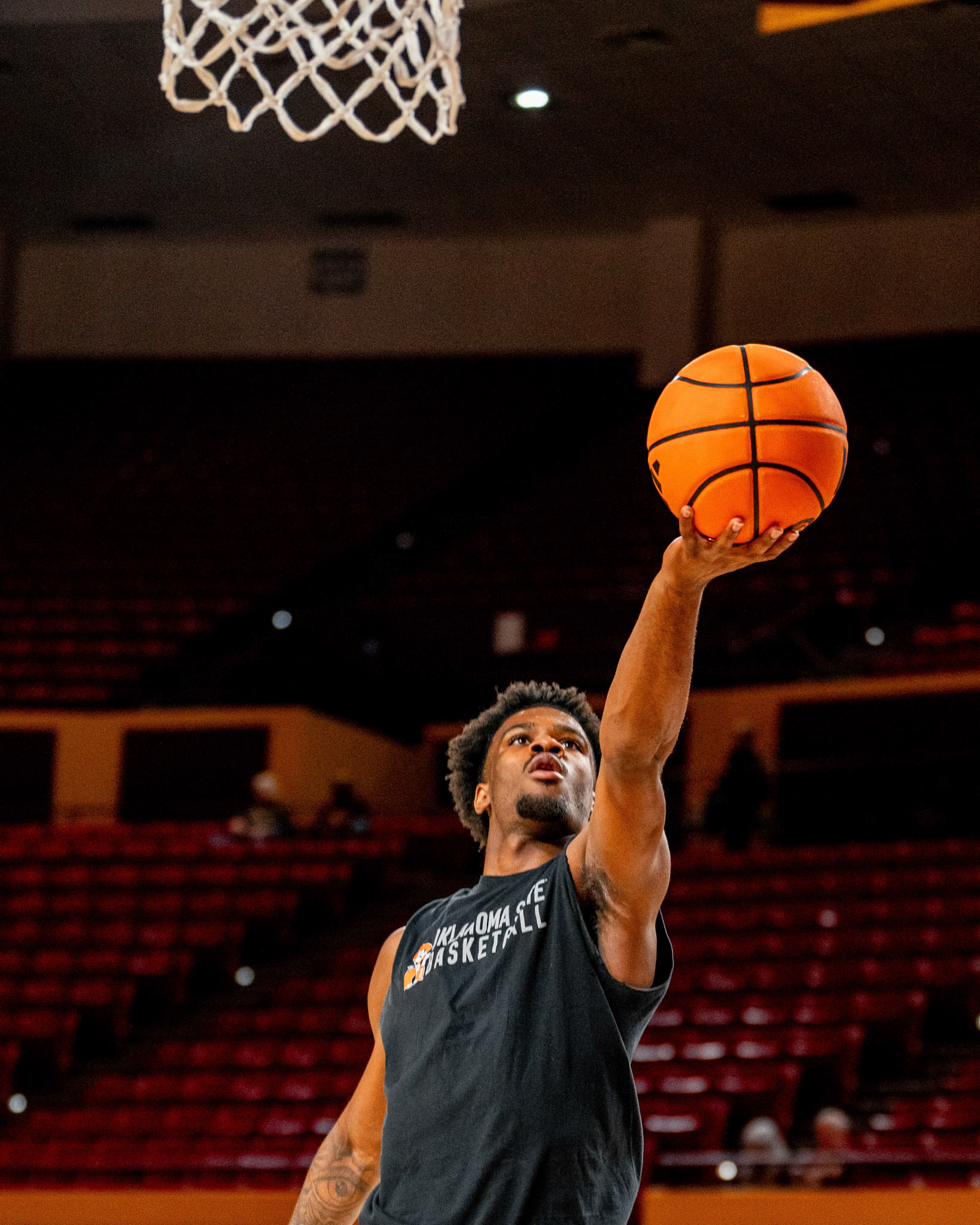 Image Taken at Oklahoma State Mens Basketball at Arizona State University, 10, 02, 2026, Desert Financial Arena, Tempe, Arizona. Carson Skidmore/OSU Athletics