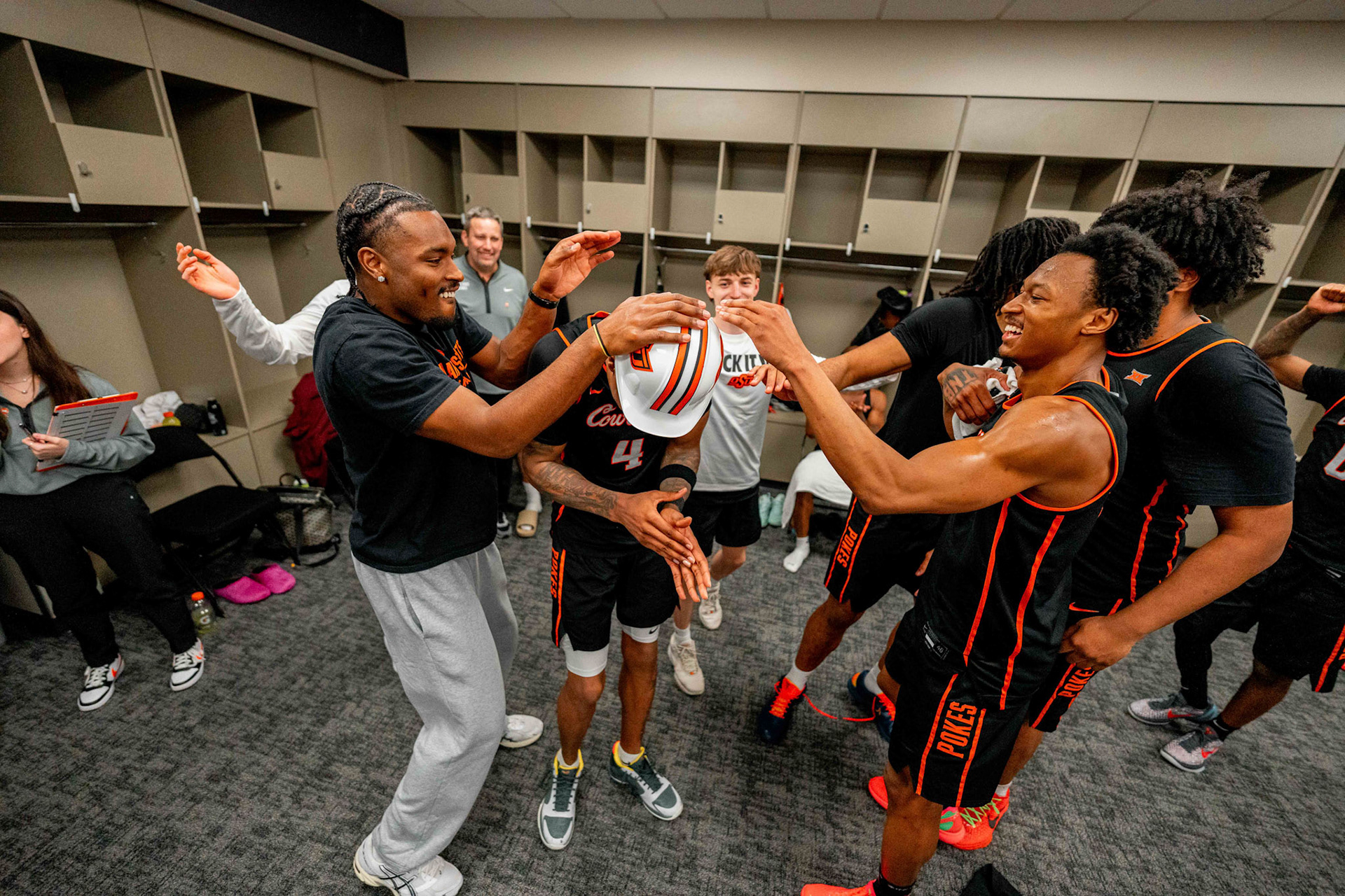 Image Taken at 2026 Phillips 66 Big 12 Men's Basketball Tournament, 11, 03, 2026, T-Mobile Center, Kansas City Missouri. Carson Skidmore/OSU Athletics