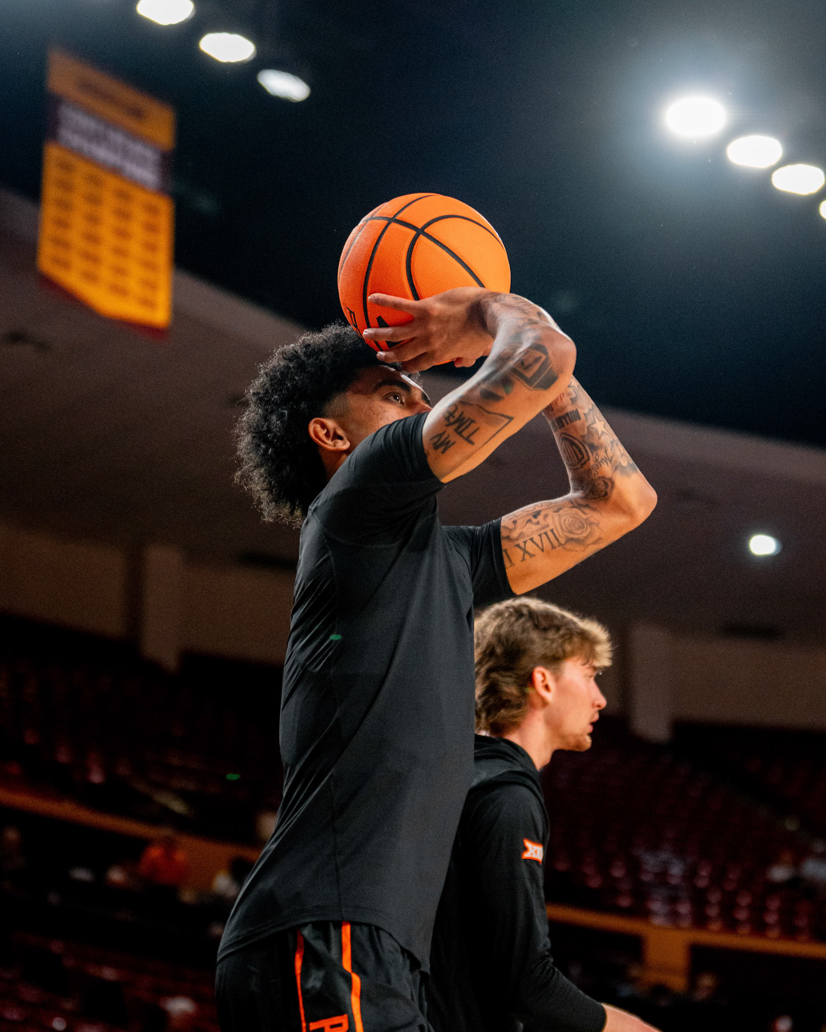Image Taken at Oklahoma State Mens Basketball at Arizona State University, 10, 02, 2026, Desert Financial Arena, Tempe, Arizona. Carson Skidmore/OSU Athletics