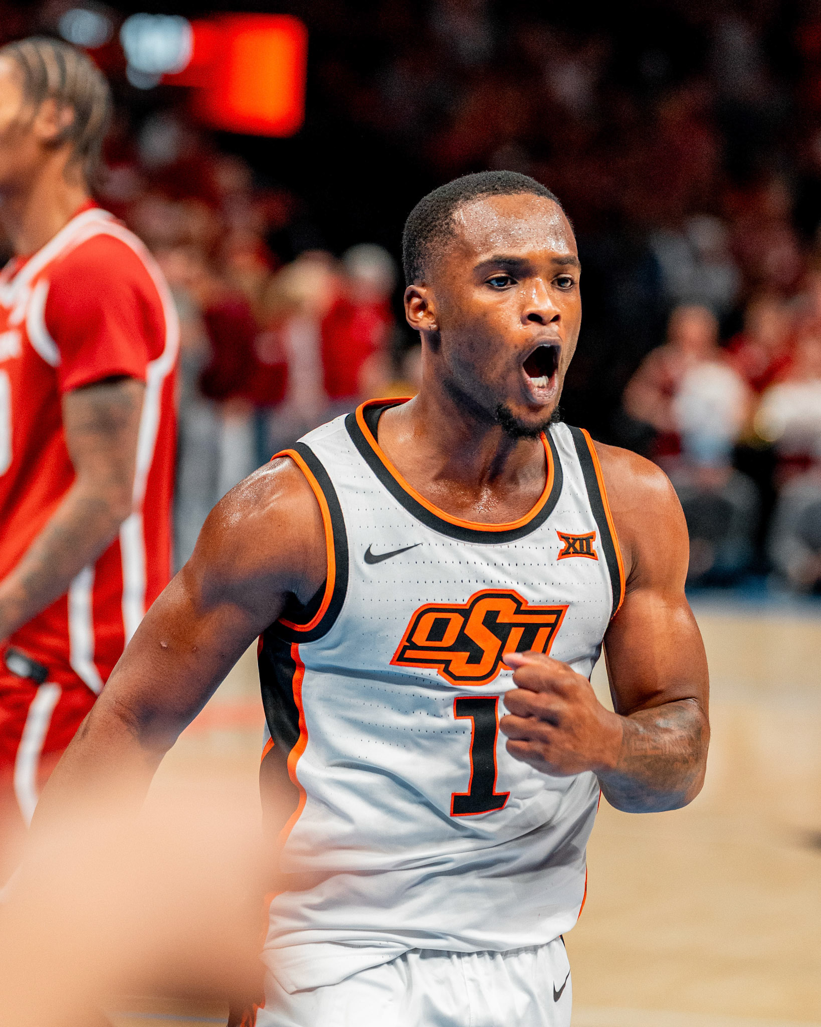 Image Taken at OkState vs Oklahoma, 13, 12, 2025, Paycom Center, Oklahoma City Oklahoma. Carson Skidmore/OSU Athletics