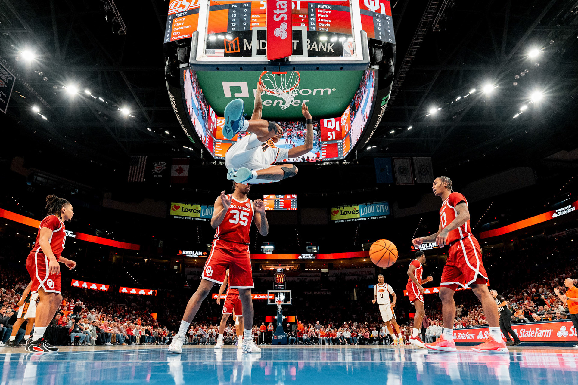 Image Taken at OkState vs Oklahoma, 13, 12, 2025, Paycom Center, Oklahoma City Oklahoma. Carson Skidmore/OSU Athletics