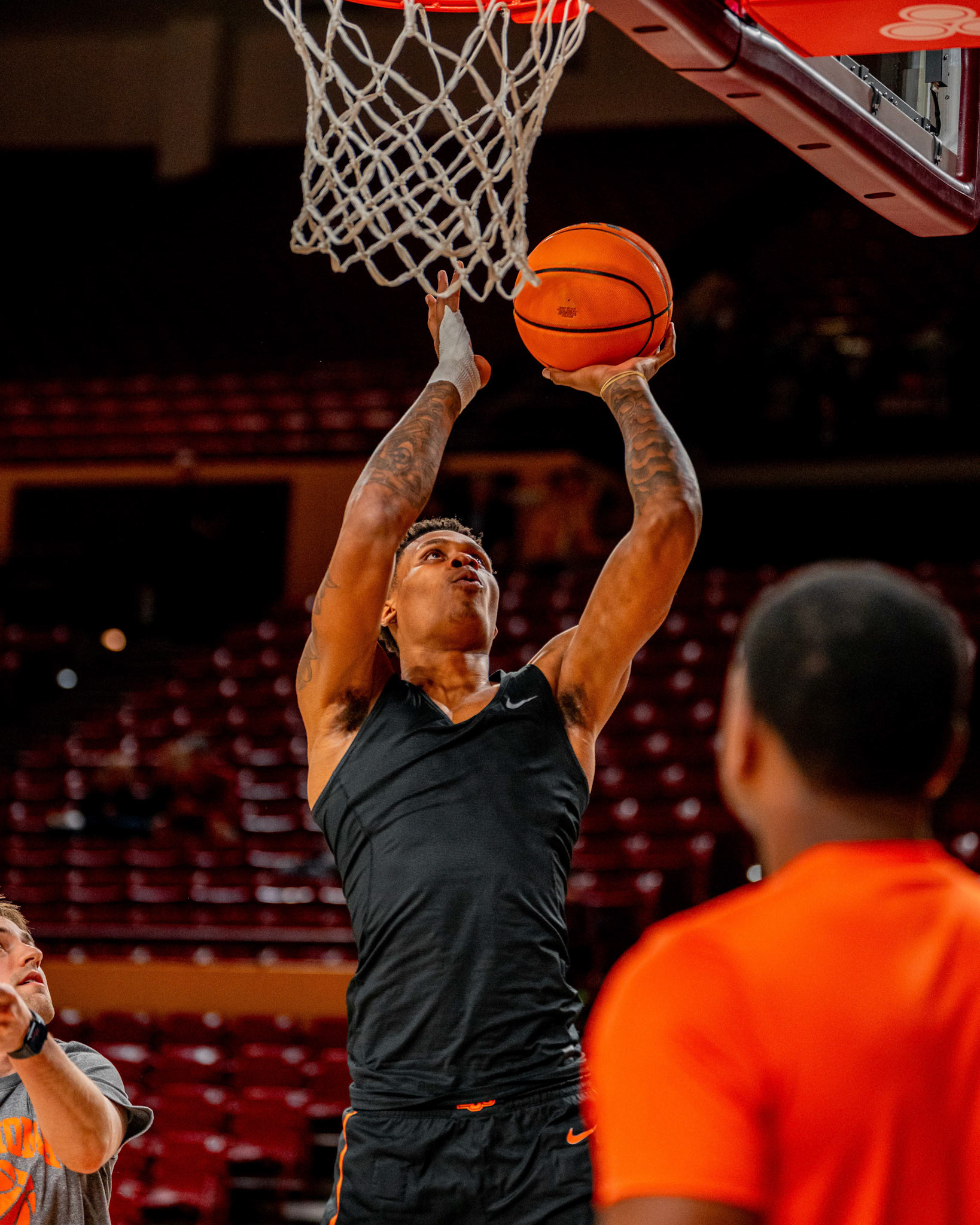 Image Taken at Oklahoma State Mens Basketball at Arizona State University, 10, 02, 2026, Desert Financial Arena, Tempe, Arizona. Carson Skidmore/OSU Athletics