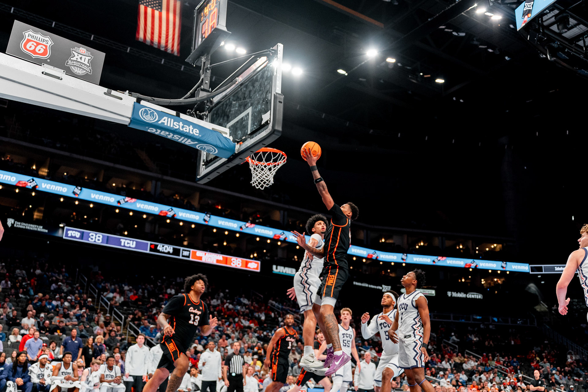 Image Taken at MBB vs TCU (Big 12 Tournamentt, 12, 03, 2026, T-Mobile Center, Kansas City Missouri. Carson Skidmore/OSU Athletics