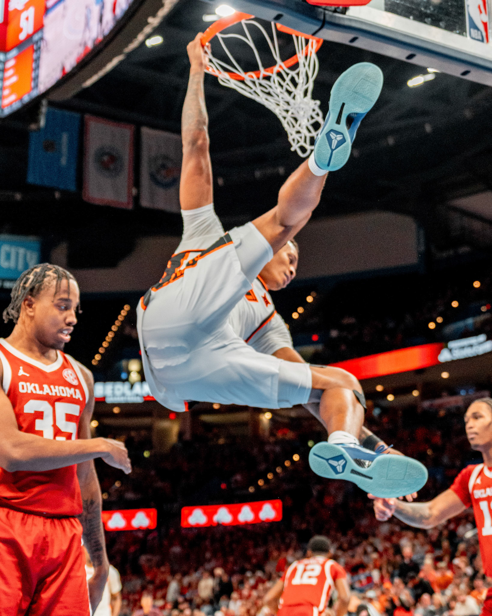 Image Taken at OkState vs Oklahoma, 13, 12, 2025, Paycom Center, Oklahoma City Oklahoma. Carson Skidmore/OSU Athletics