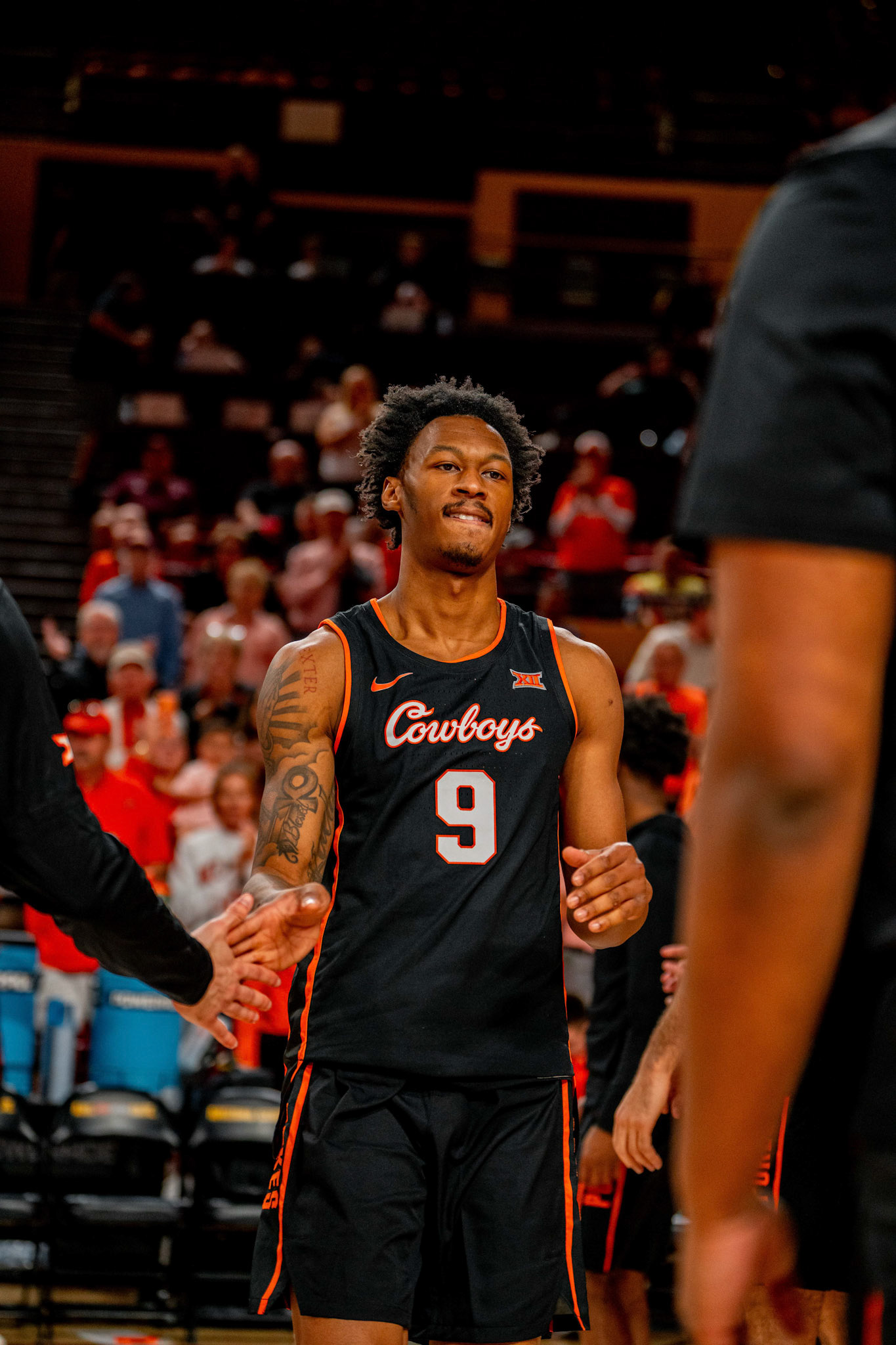 Image Taken at Oklahoma State Mens Basketball at Arizona State University, 10, 02, 2026, Desert Financial Arena, Tempe, Arizona. Carson Skidmore/OSU Athletics