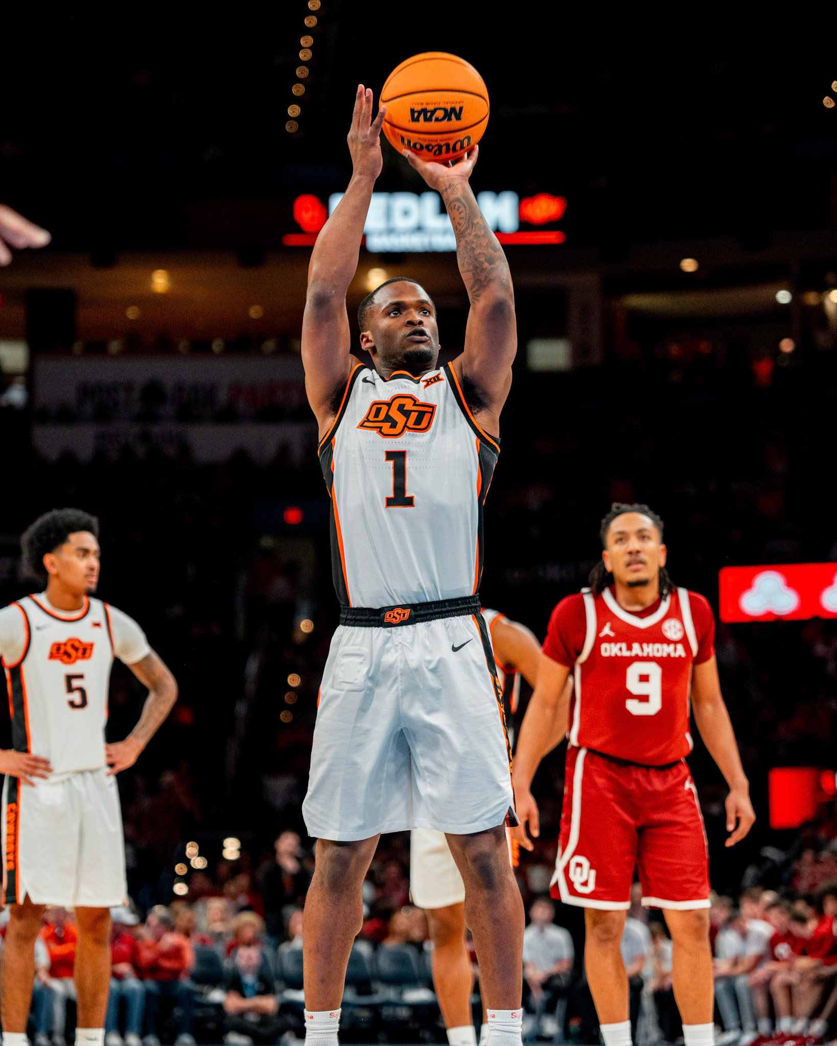 Image Taken at OkState vs Oklahoma, 13, 12, 2025, Paycom Center, Oklahoma City Oklahoma. Carson Skidmore/OSU Athletics